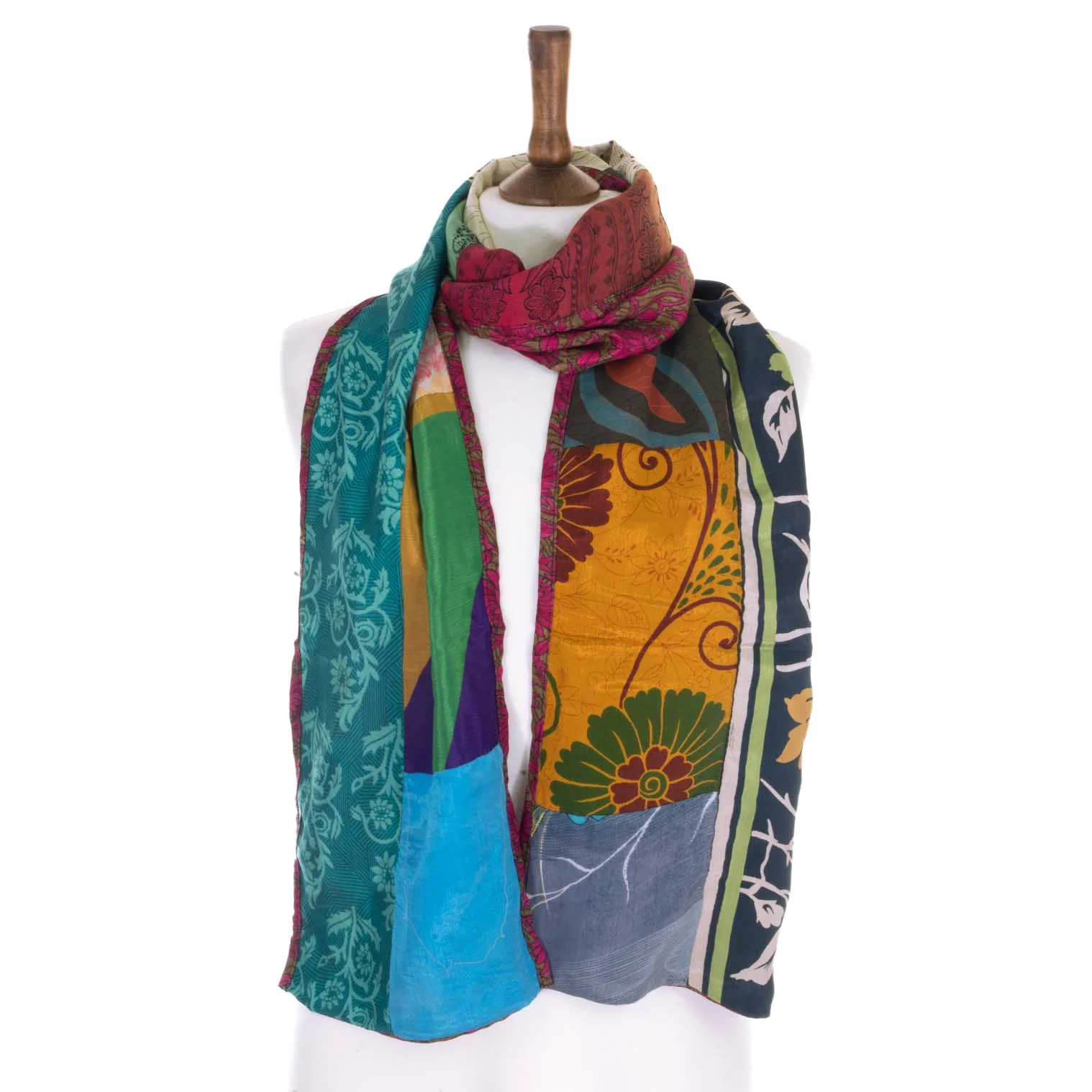 Recycled Sari Scarf - Image 6