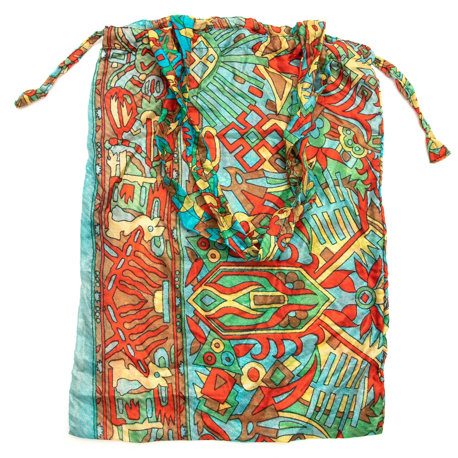 Recycled Sari Shopper Tote Bag - Image 5
