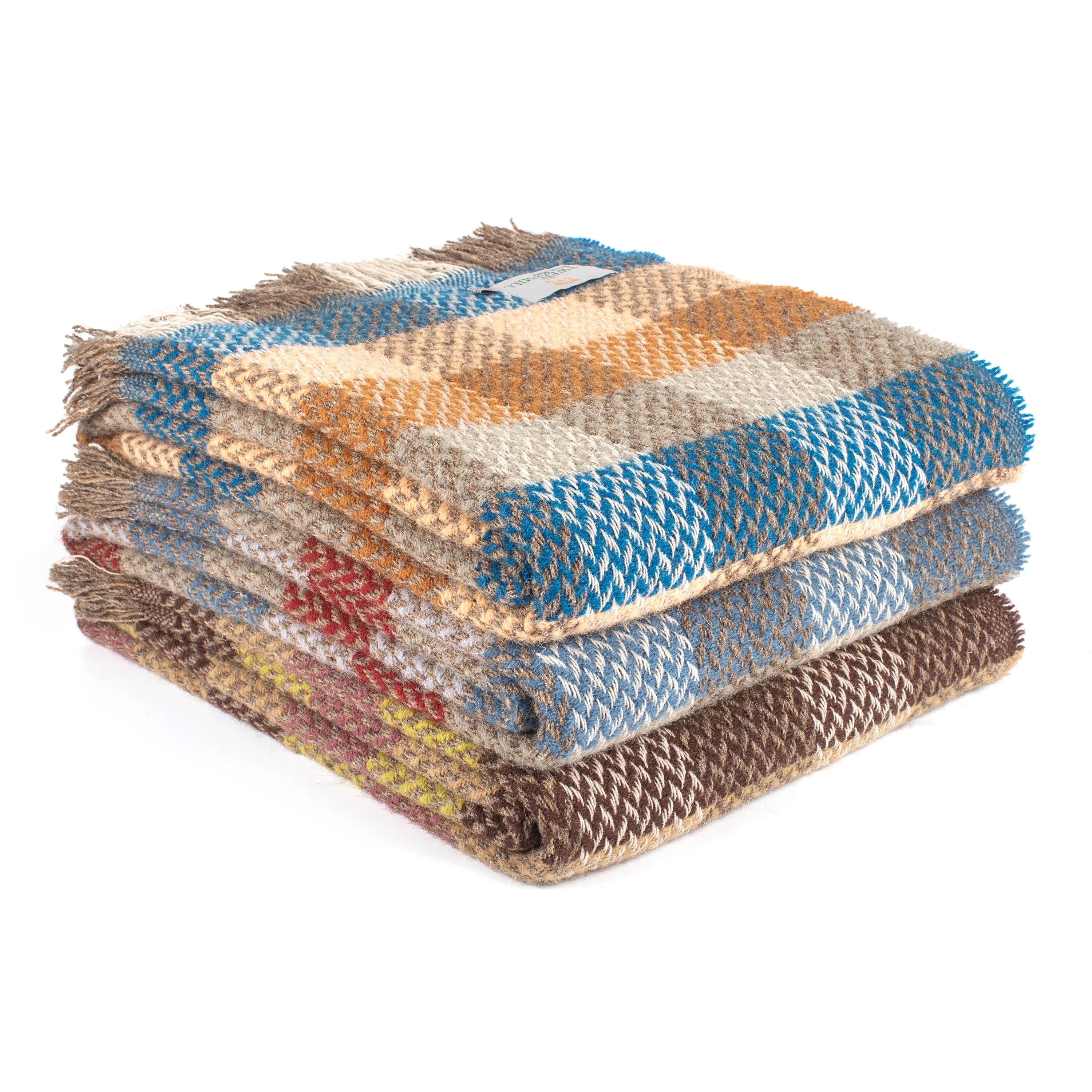 Recycled wool Celtic weave throw - Image 4