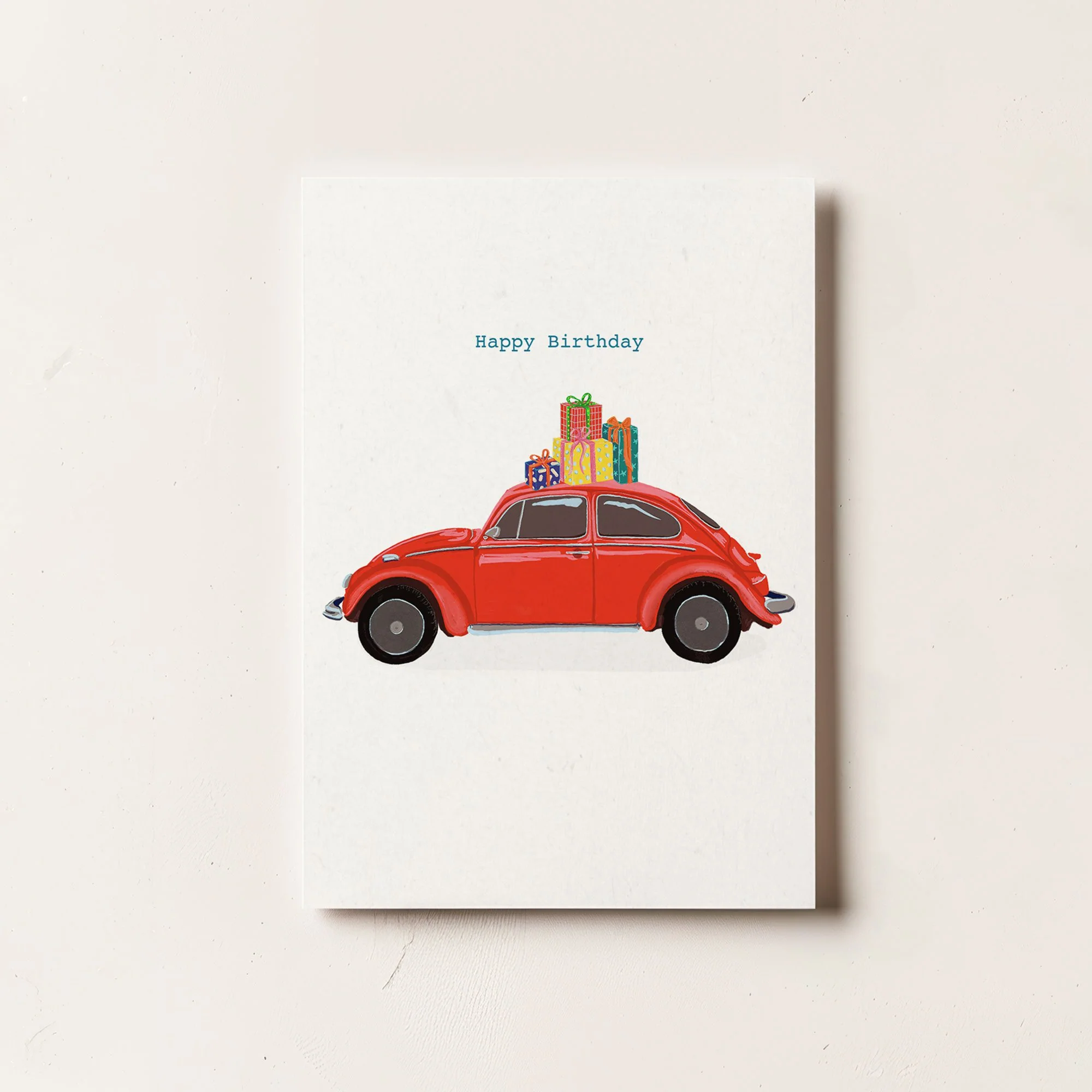 Red Beetle Birthday Card | La Plante Carnivore store