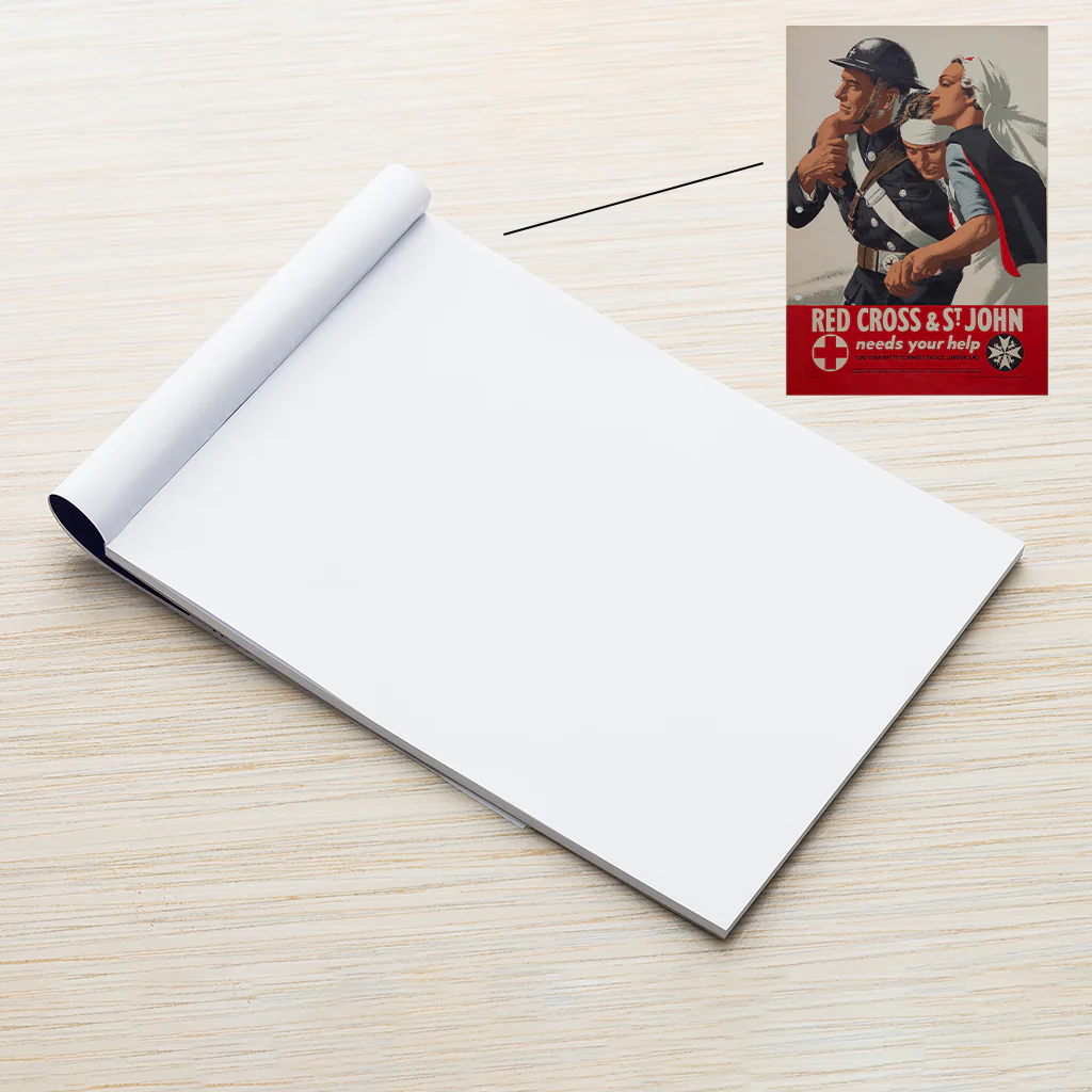 Red cross nurses A5 Notebook | Heritage Collection - Image 2