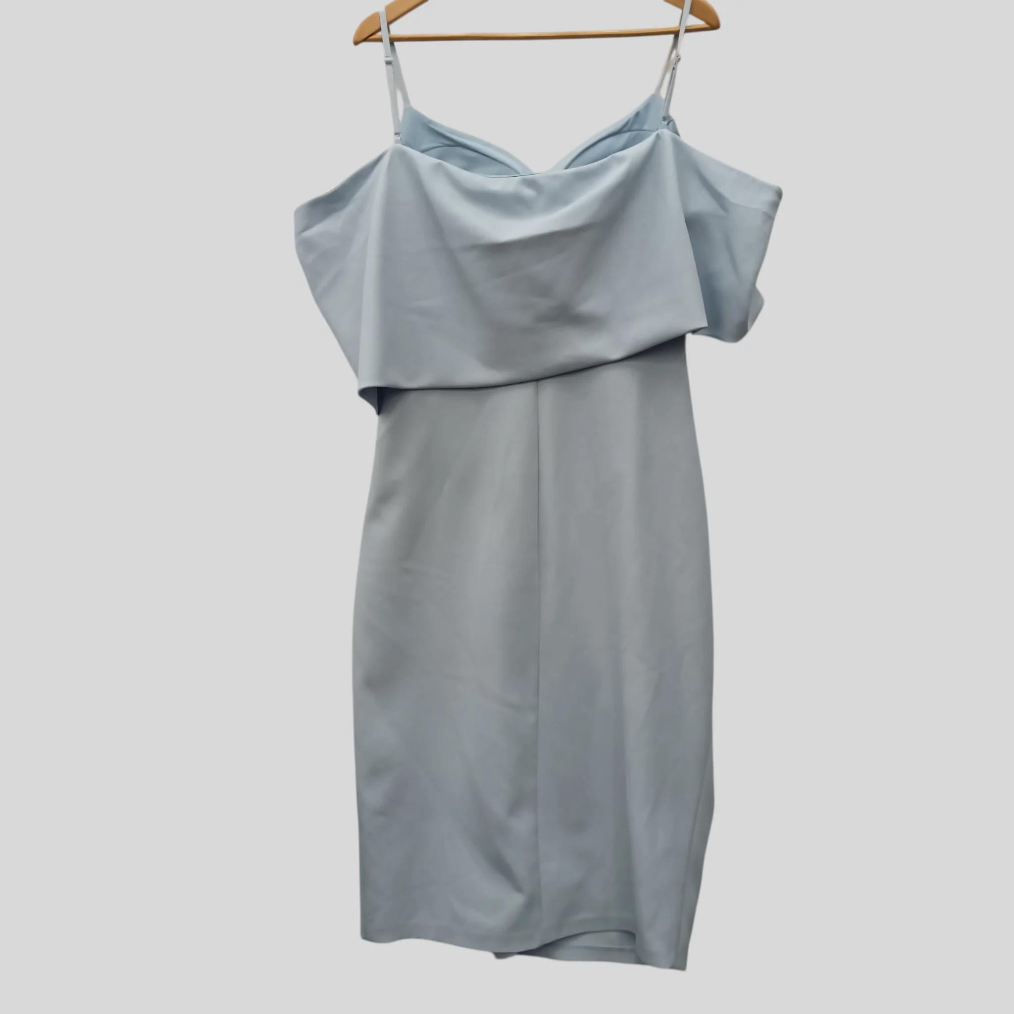 Red & Royal Baby Blue Ladies Special Occasion Strappy Dress UK 16 Womenswear | Pre-loved - Image 2