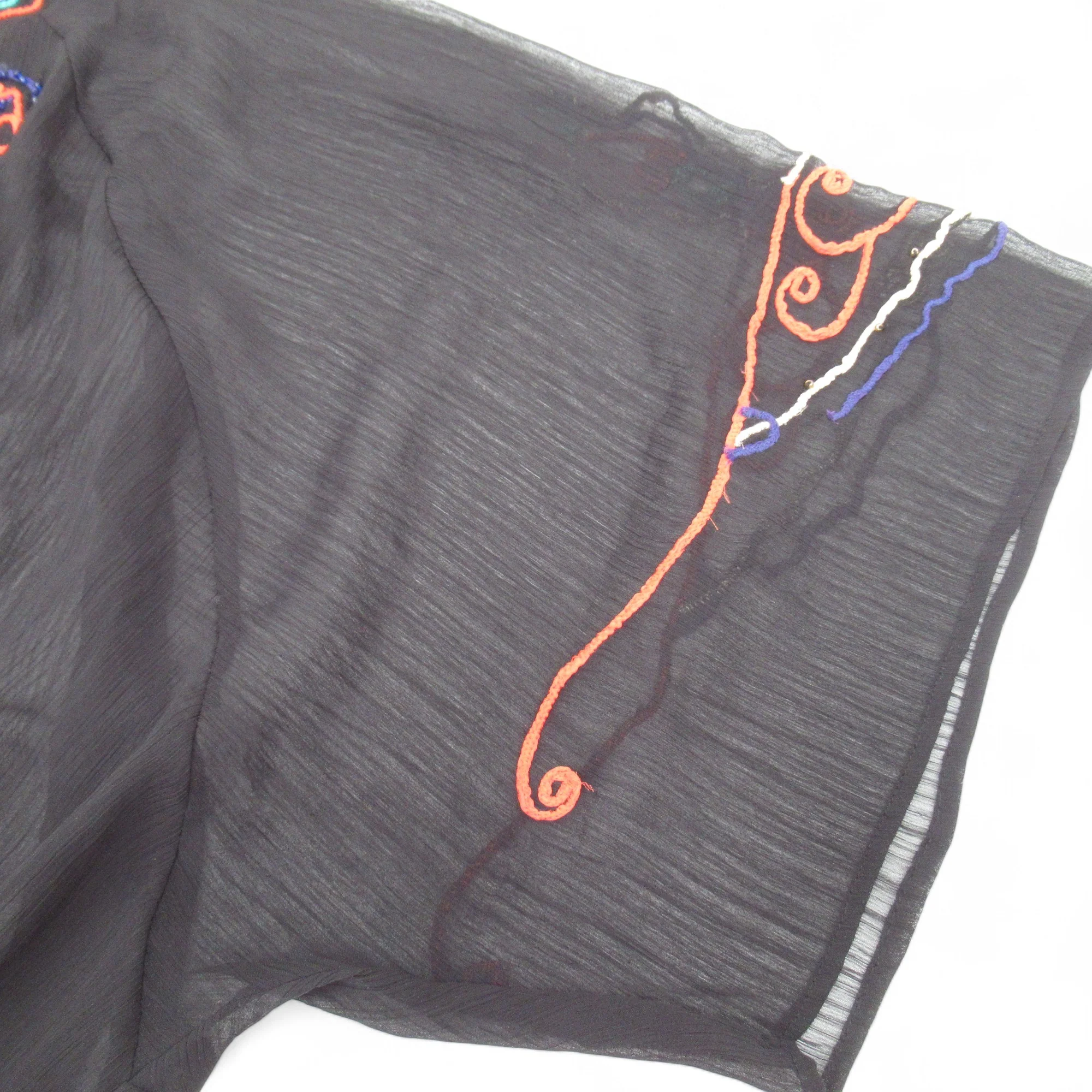 Replay Kimono XS Black Chiffon Womenswear | Pre-loved - Image 6