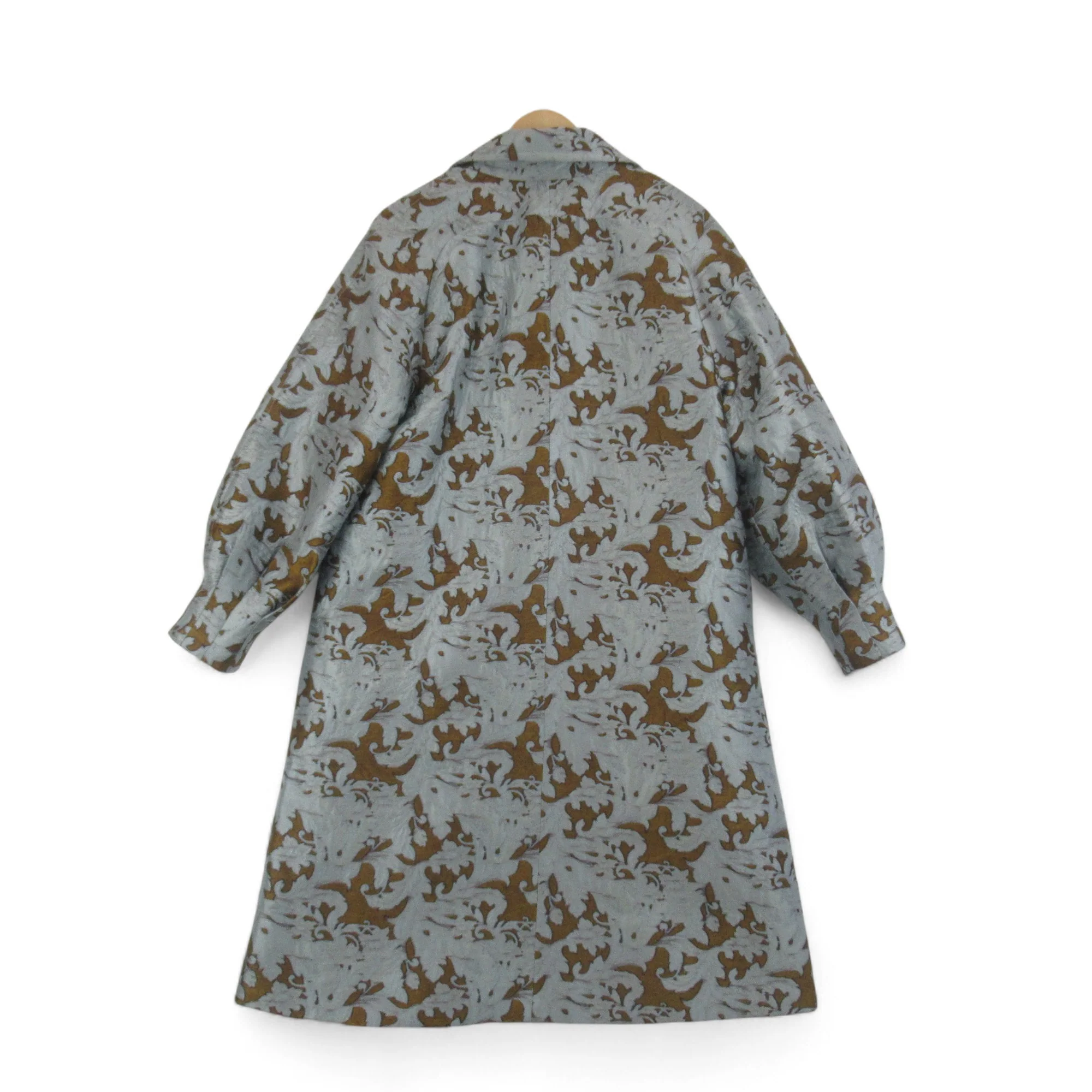 Reserved Re Design Large Silver Brown Overcoat Womenswear | Preloved - Image 3