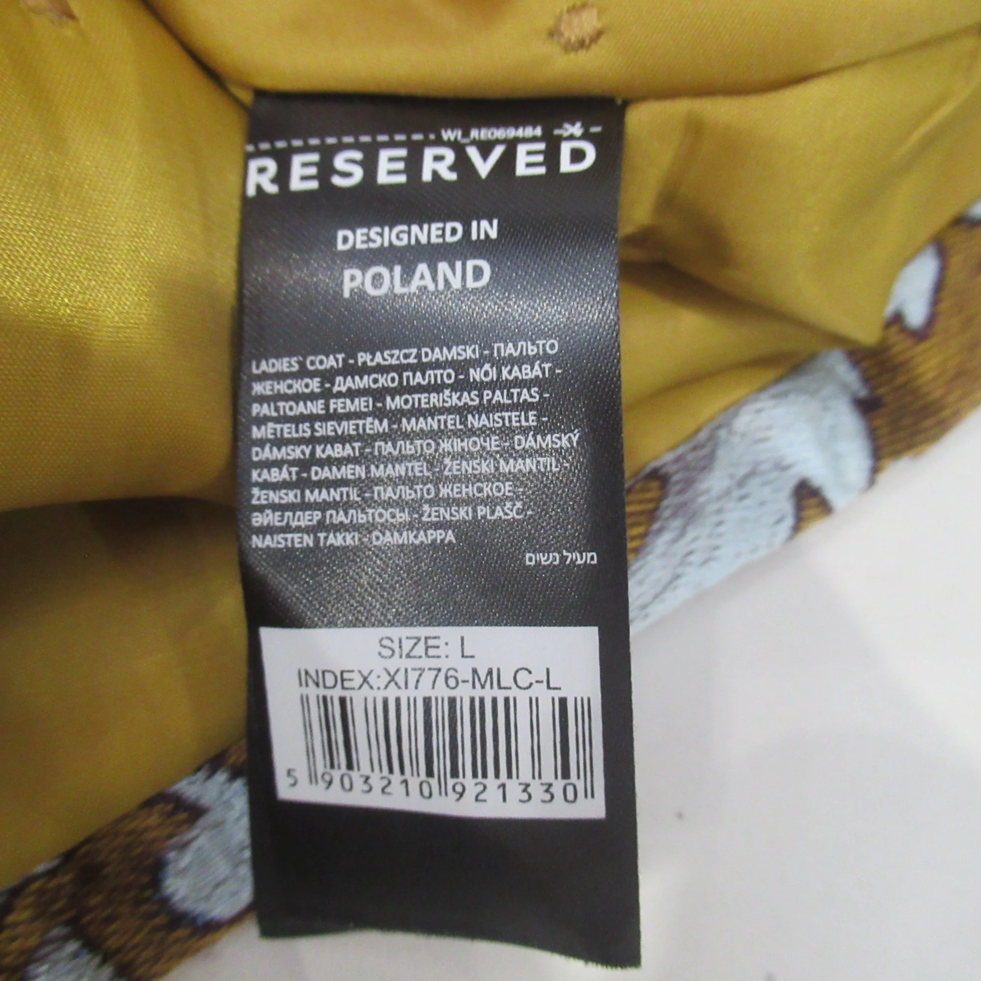 Reserved Re Design Large Silver Brown Overcoat Womenswear | Preloved - Image 6