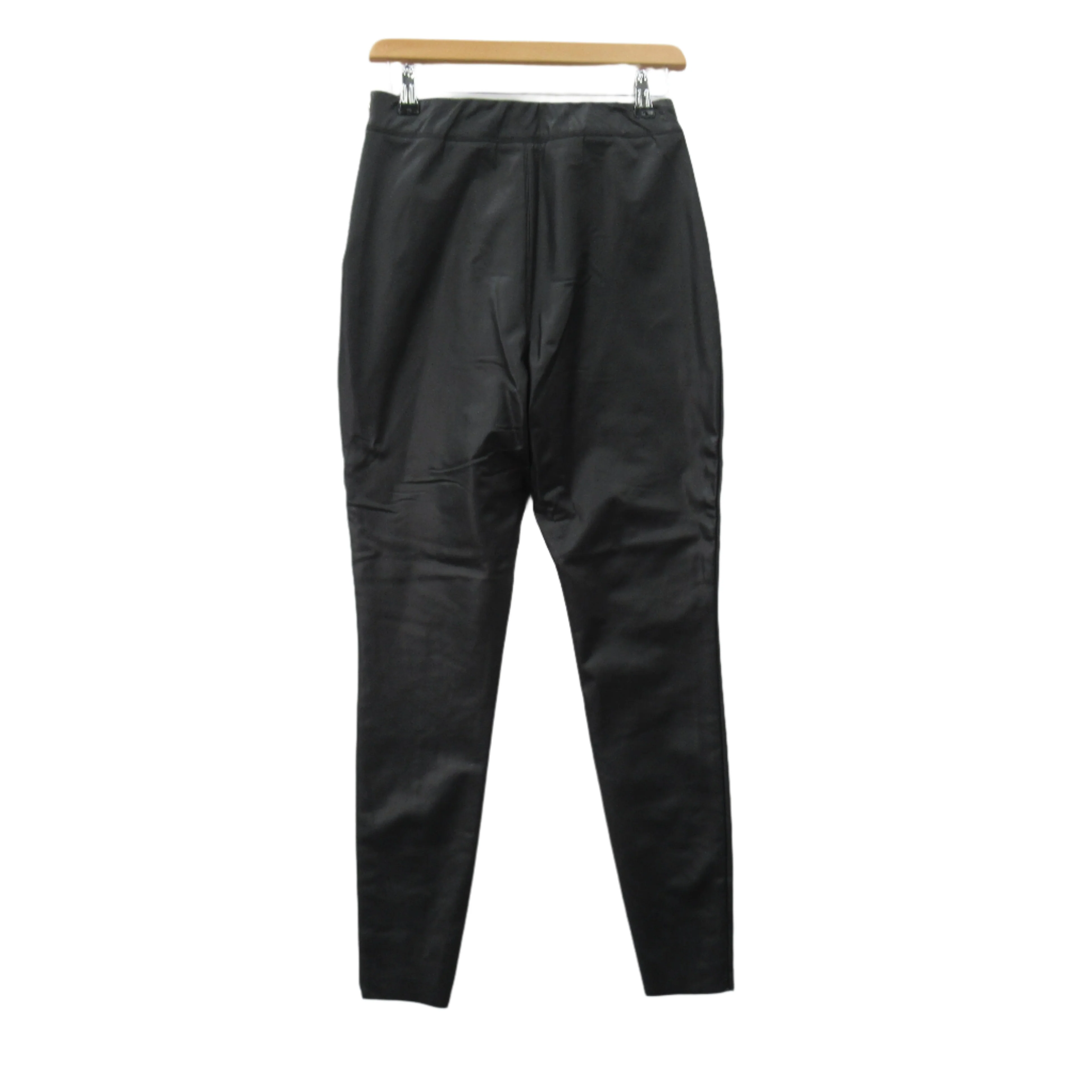 River Island Faux Leather Trousers UK 10 Black Womenswear | Pre-loved - Image 4