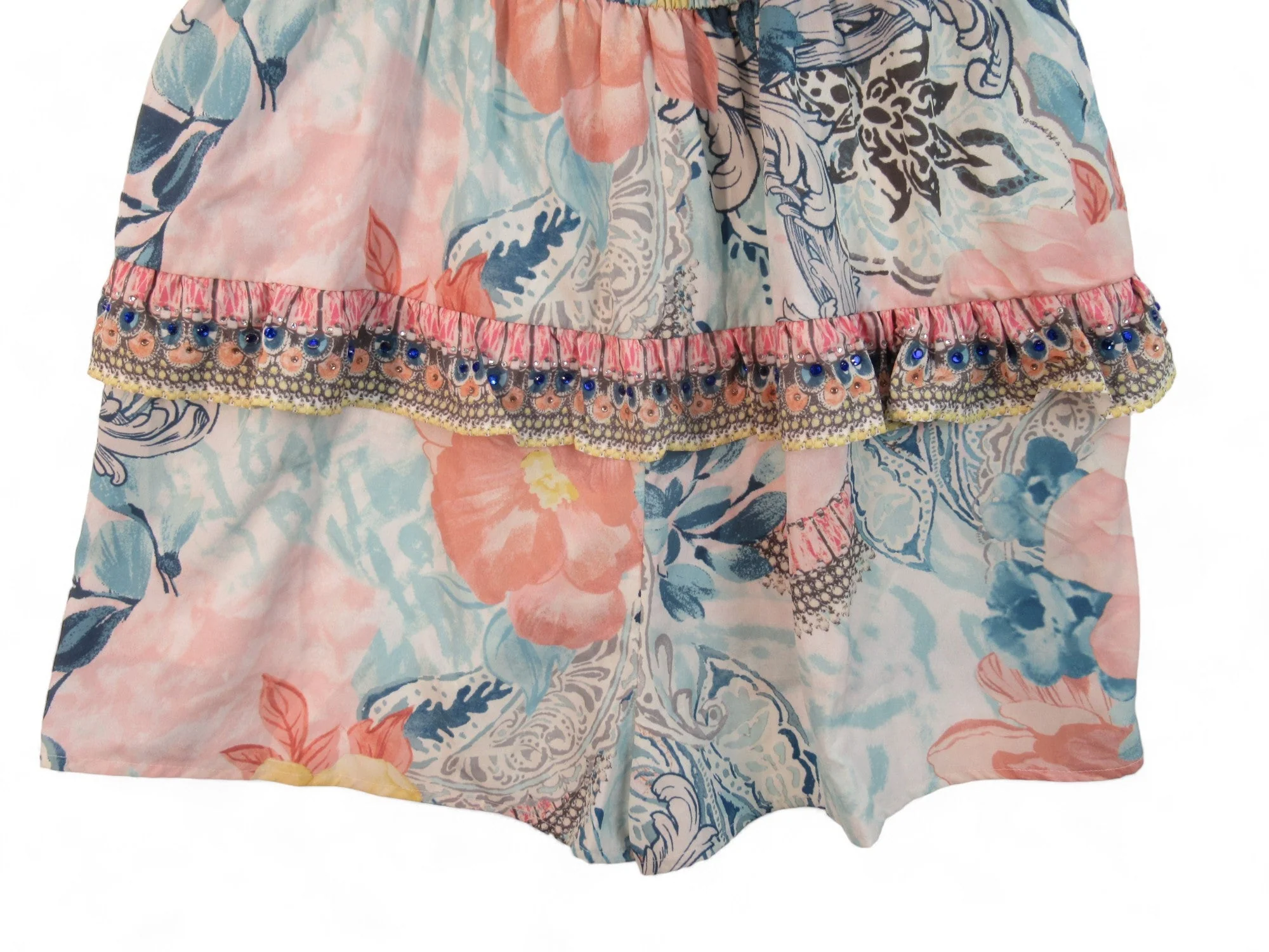 River Island Large Multicoloured Jumpsuit Shorts Womenswear | Preloved - Image 3