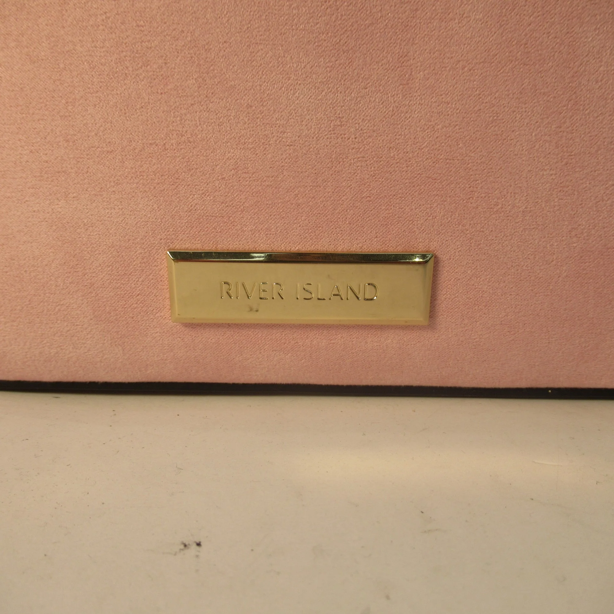 River Island Medium Pink Handbag Gem Stone Womenswear | Preloved - Image 3