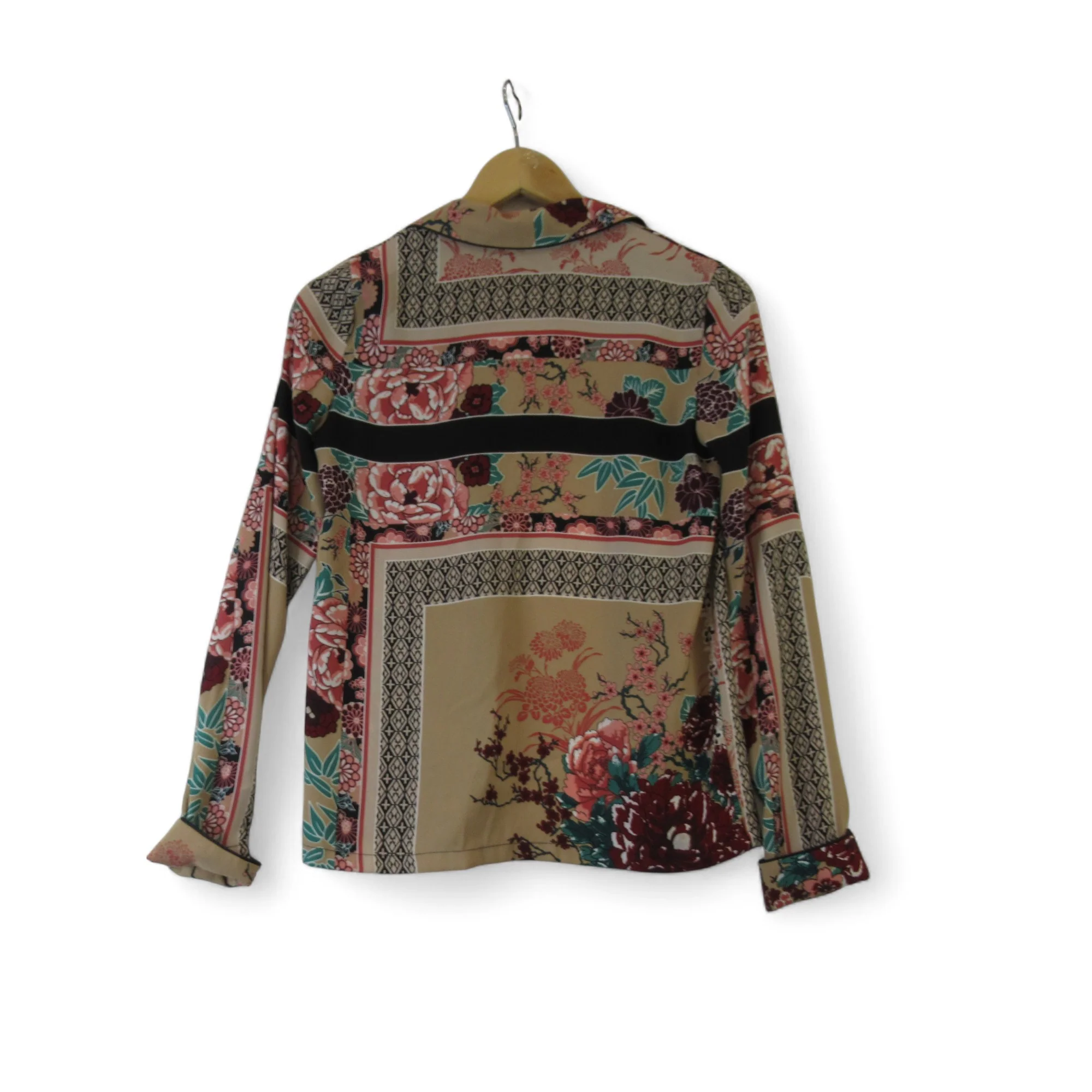 River Island Open Blouse UK 6 Multicoloured Womenswear | Preloved - Image 4