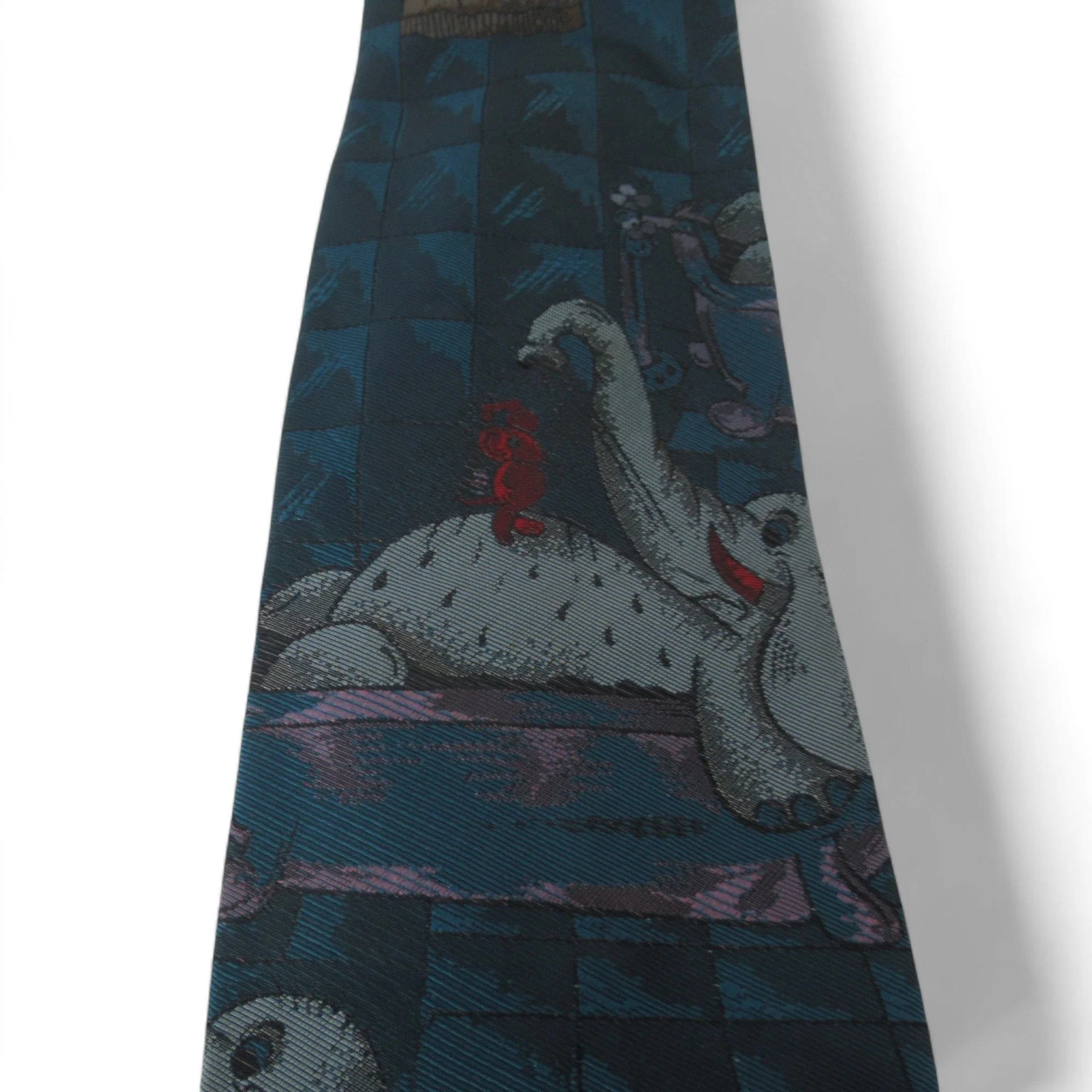 Roda Sigillet Vintage Tie Elephant Polyester Menswear | Preloved - Image 2