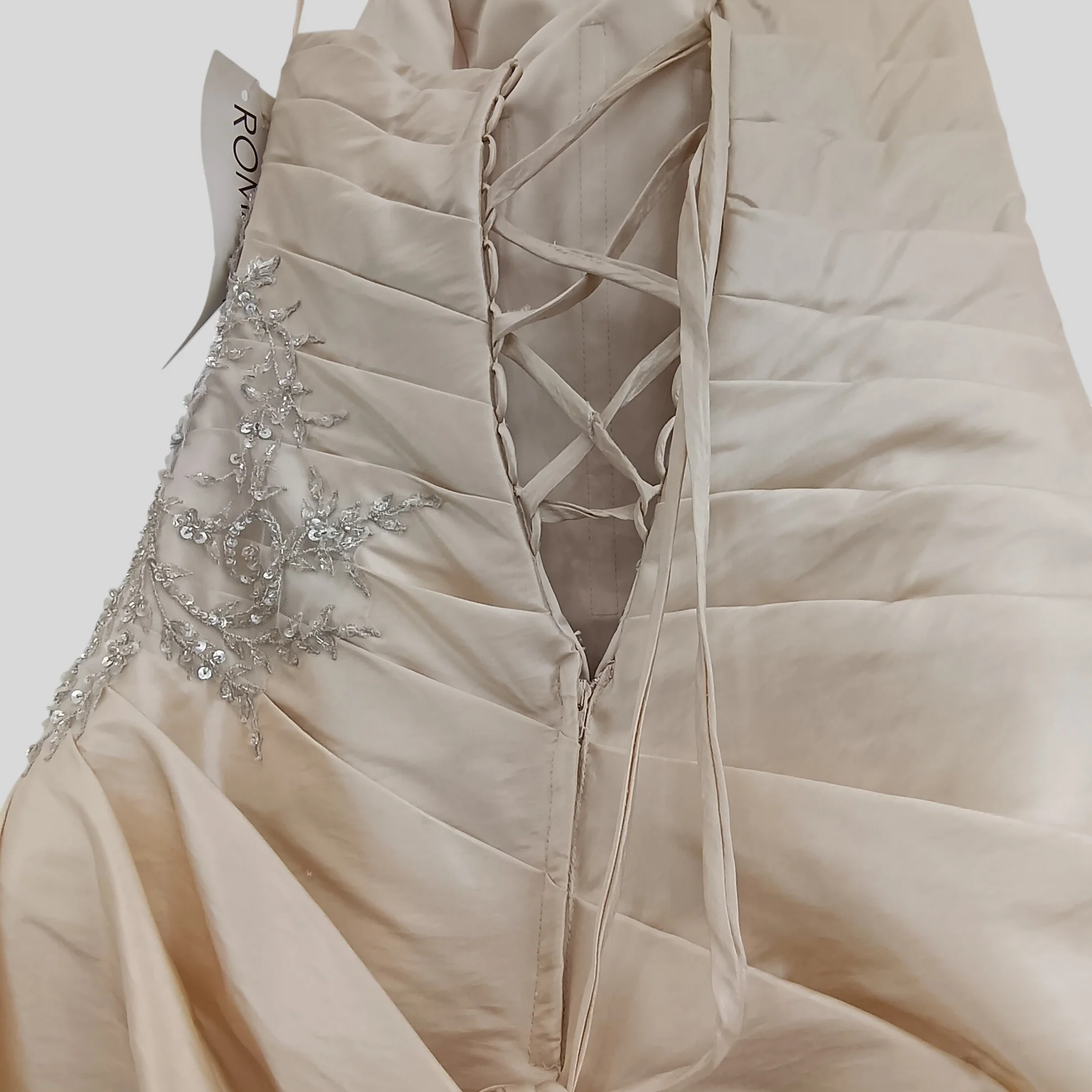 Romantica Philipa Champagne / Silver Wedding Dress UK 14 -Tags On - Womenswear | Pre-loved - Image 4