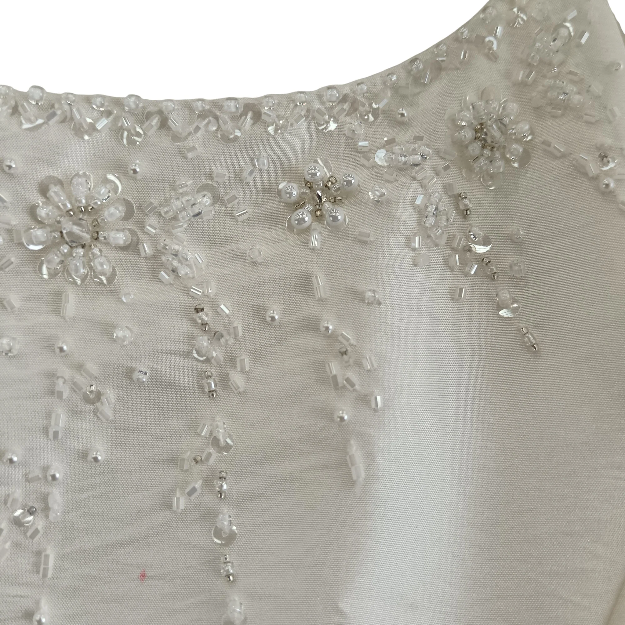 Romantica White Embellished Wedding Dress With Bolero  UK 10 Womenswear | Pre-loved - Image 5