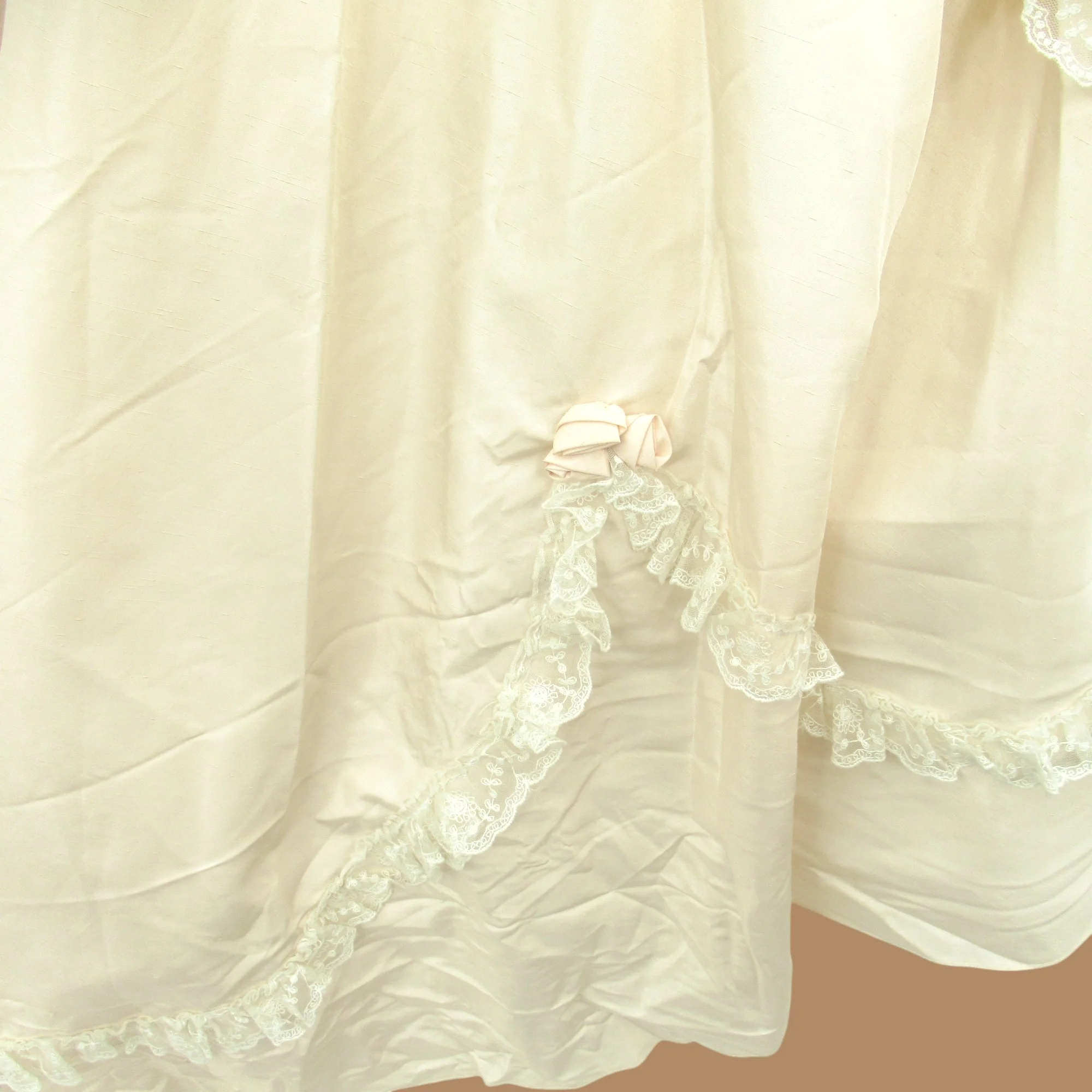 Ronald Joyce Vintage Wedding Dress Pink Frill UK 14 Womenswear | Pre-loved - Image 6
