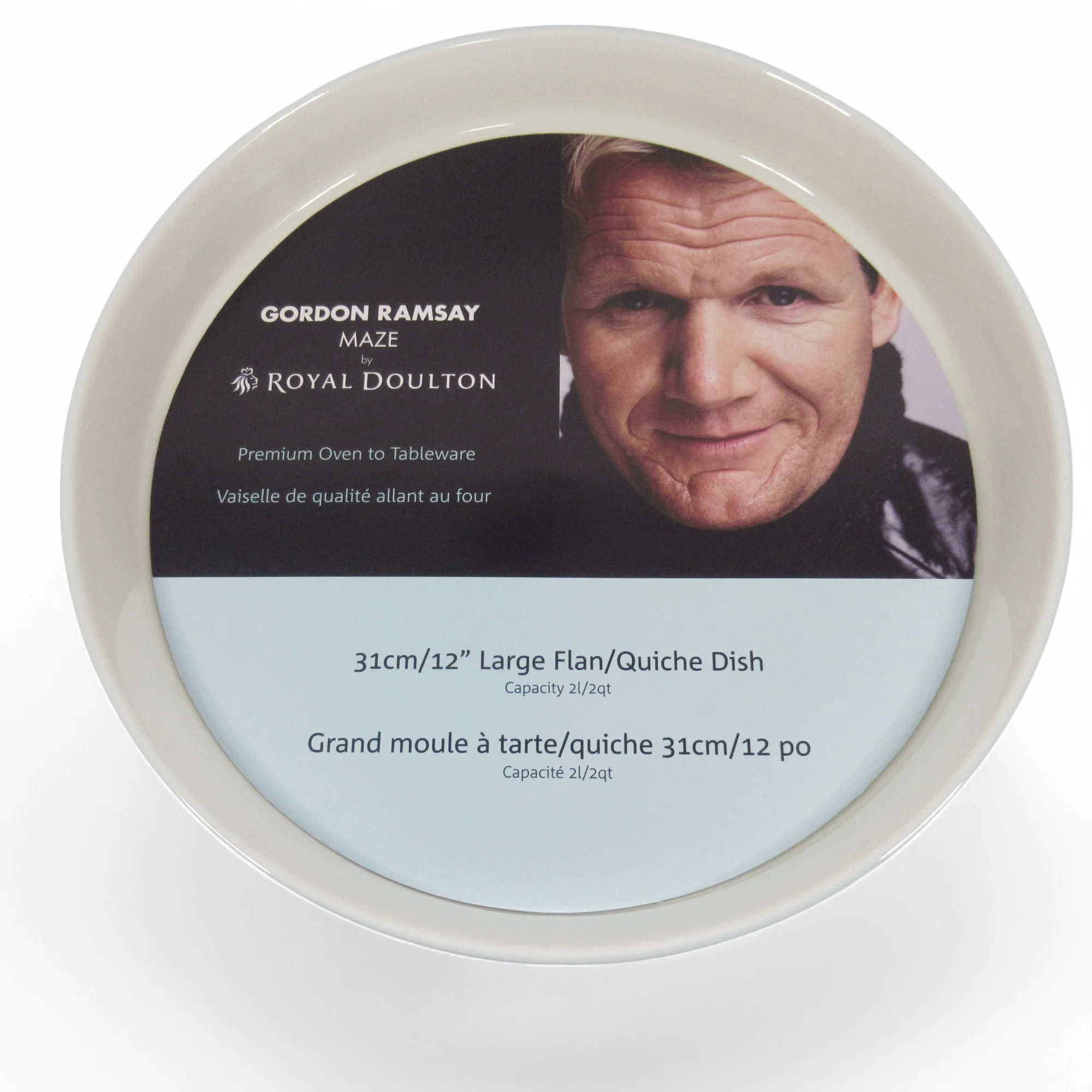 Royal Doulton Gordon Ramsay Maze 12" Quiche Dish | Pre-Loved