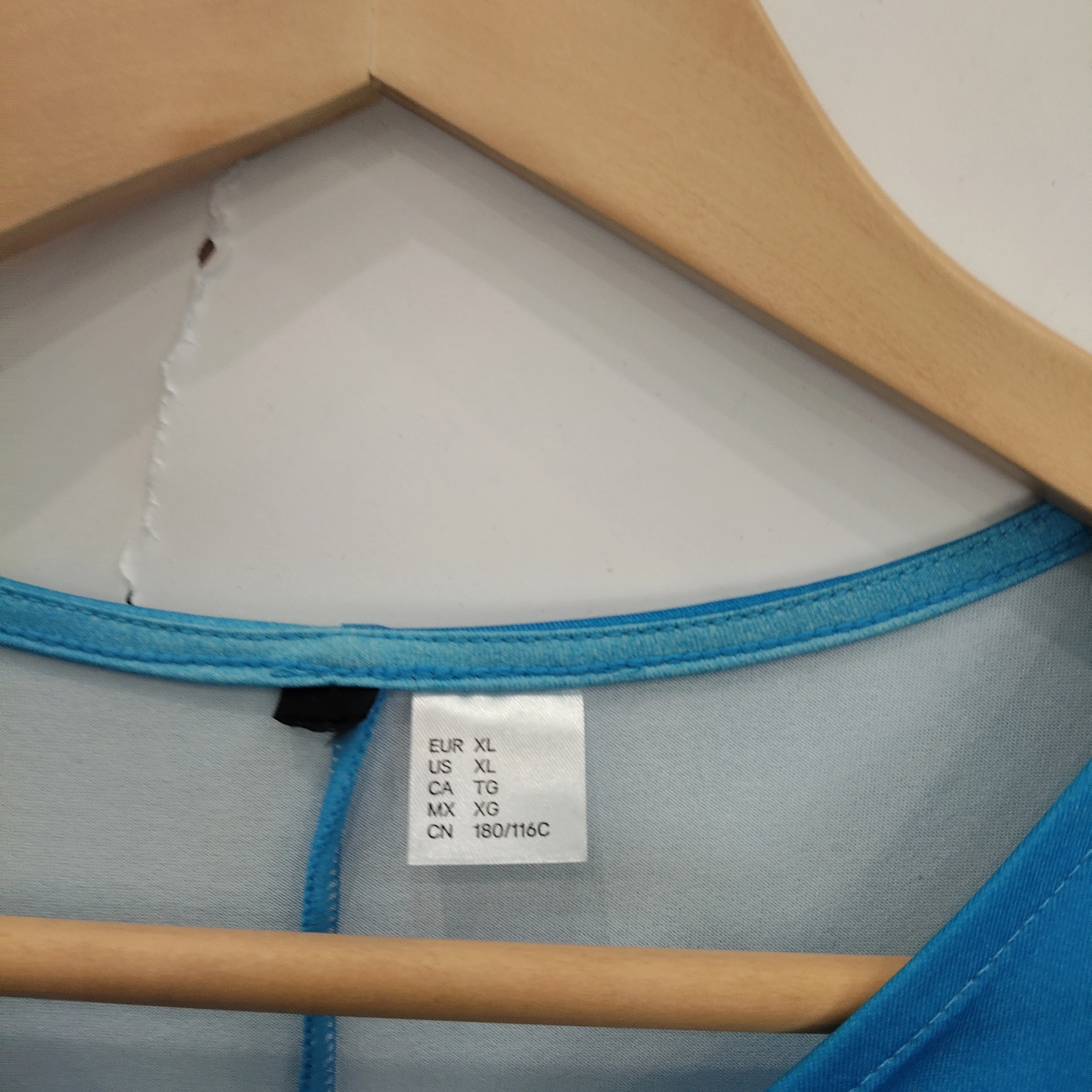 Ruched Dress XL Blue V Neck Midi Womenswear | Pre-loved - Image 5