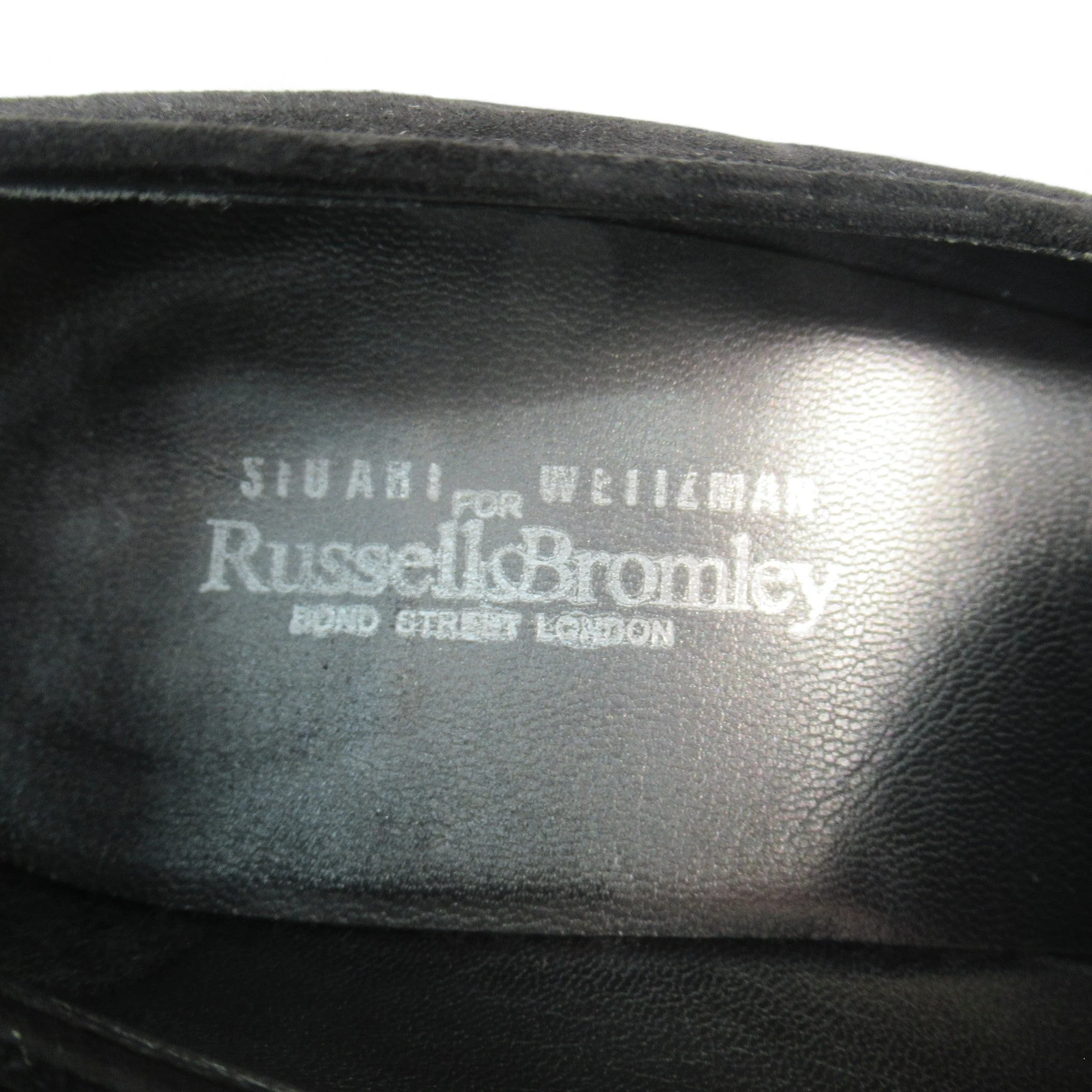 Russell & Bromley UK 8 Black Suede Heels Shoes Womenswear | Preloved - Image 5