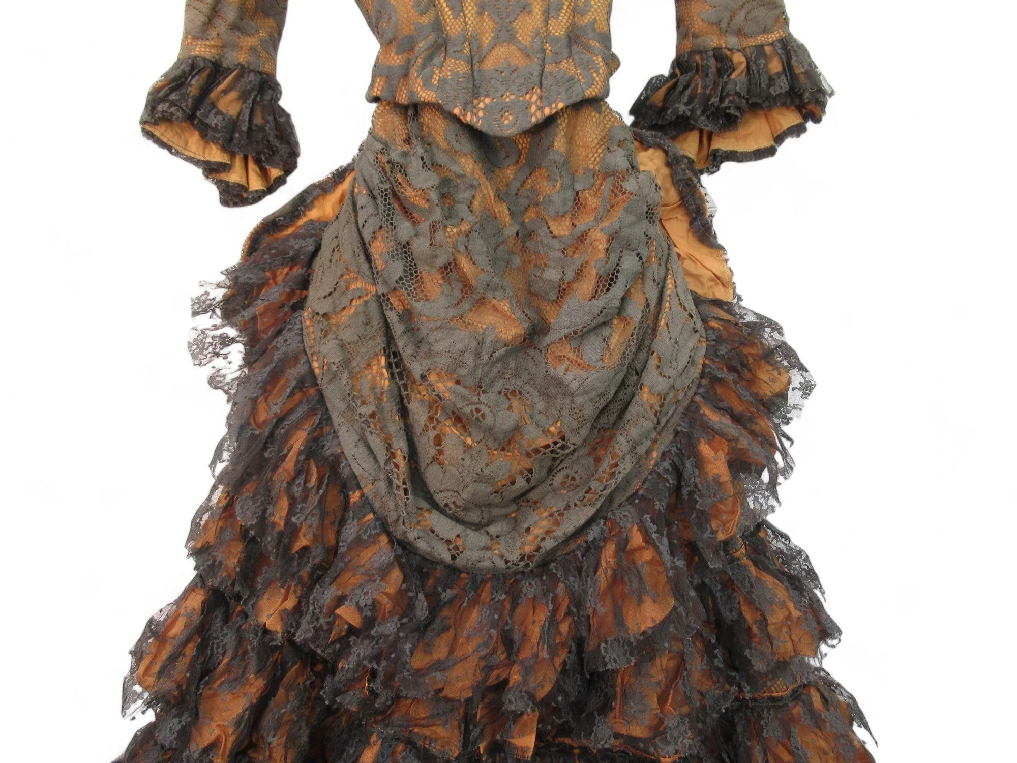 Sadlers Wells Vintage Small Brown Opera Dress Womenswear | Preloved - Image 4