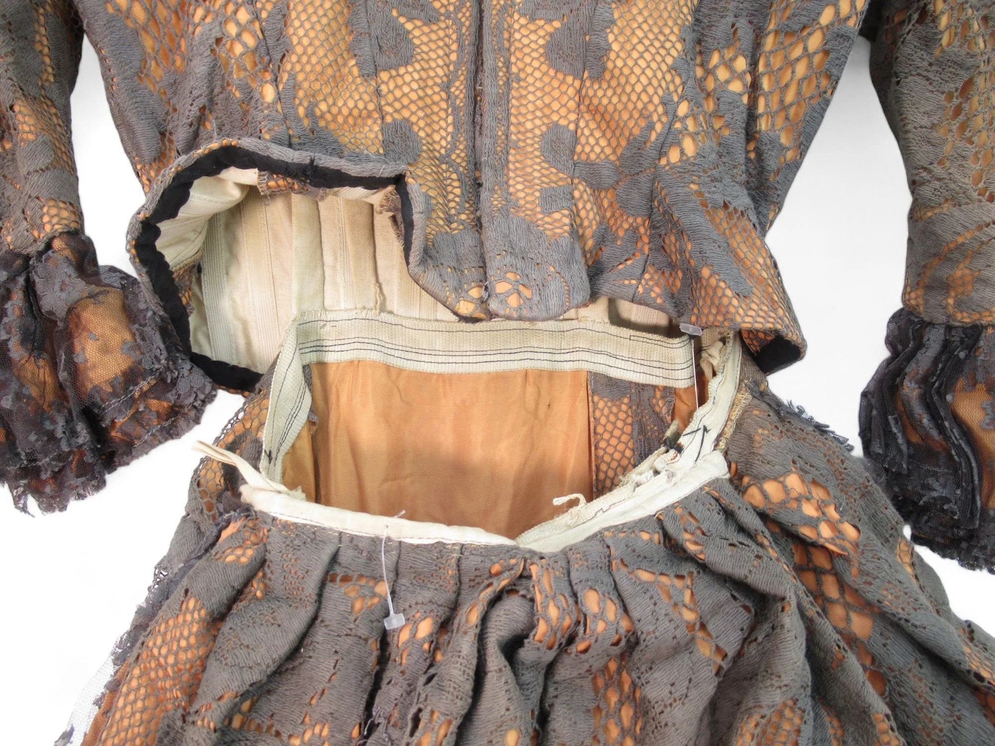 Sadlers Wells Vintage Small Brown Opera Dress Womenswear | Preloved - Image 7