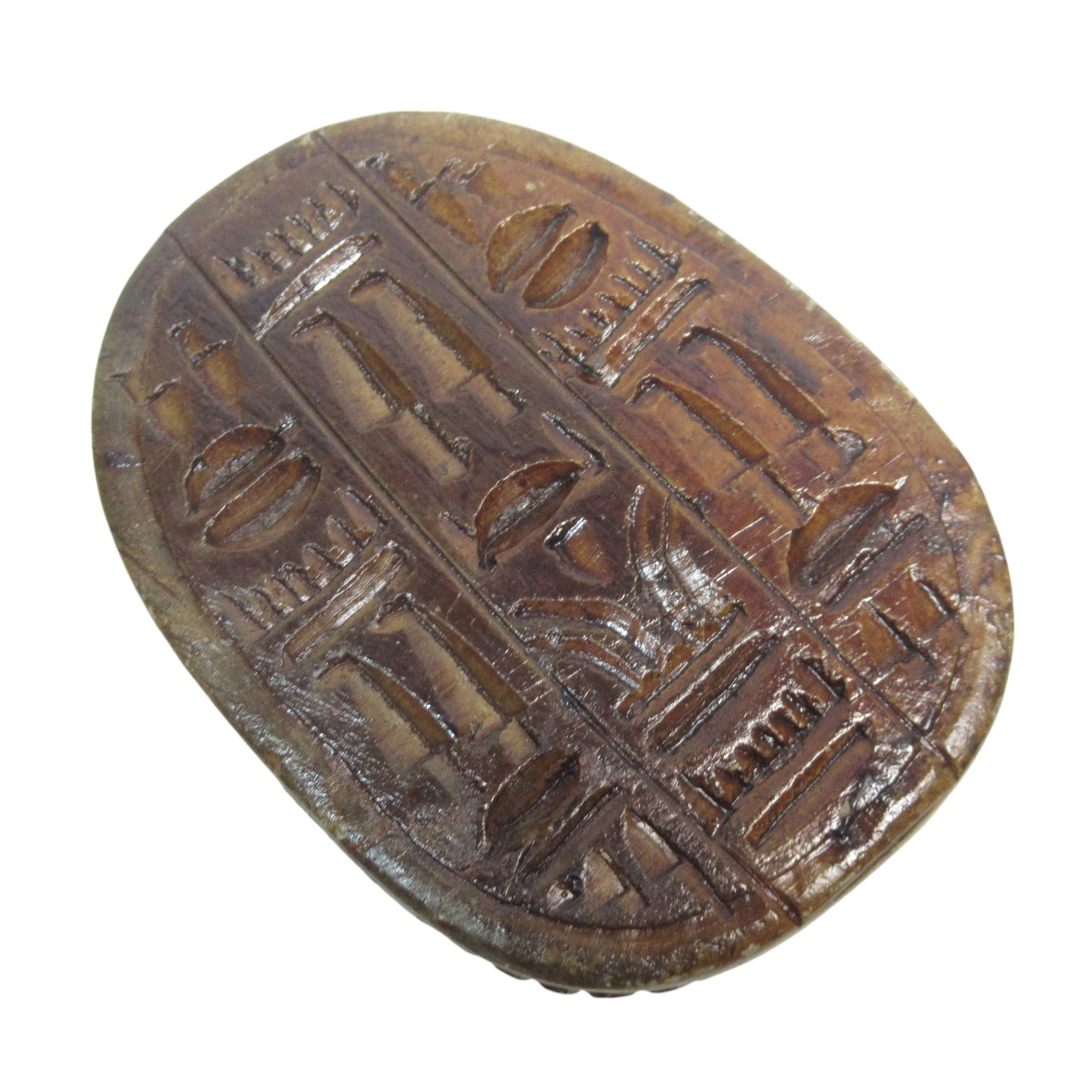 Scarab Beetle Egyptian Carved Stone Sculpture Figure 8.5cm | Preloved - Image 5