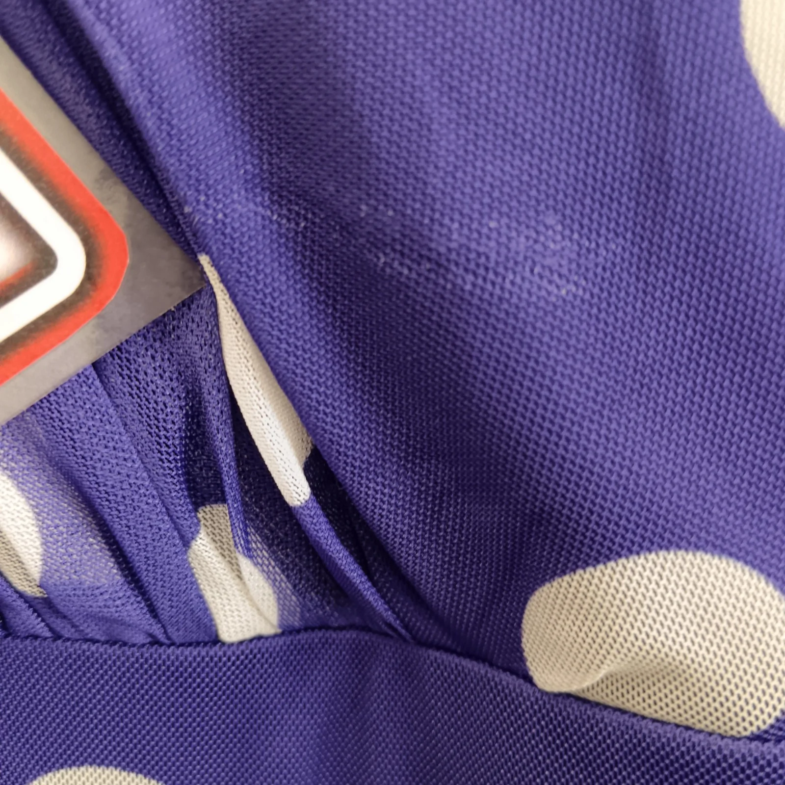 Scarlett & Joe Purple Polka Dot  V-Neck Long Women's Dress UK 22 - Tags on- Womenswear | Pre-loved - Image 4