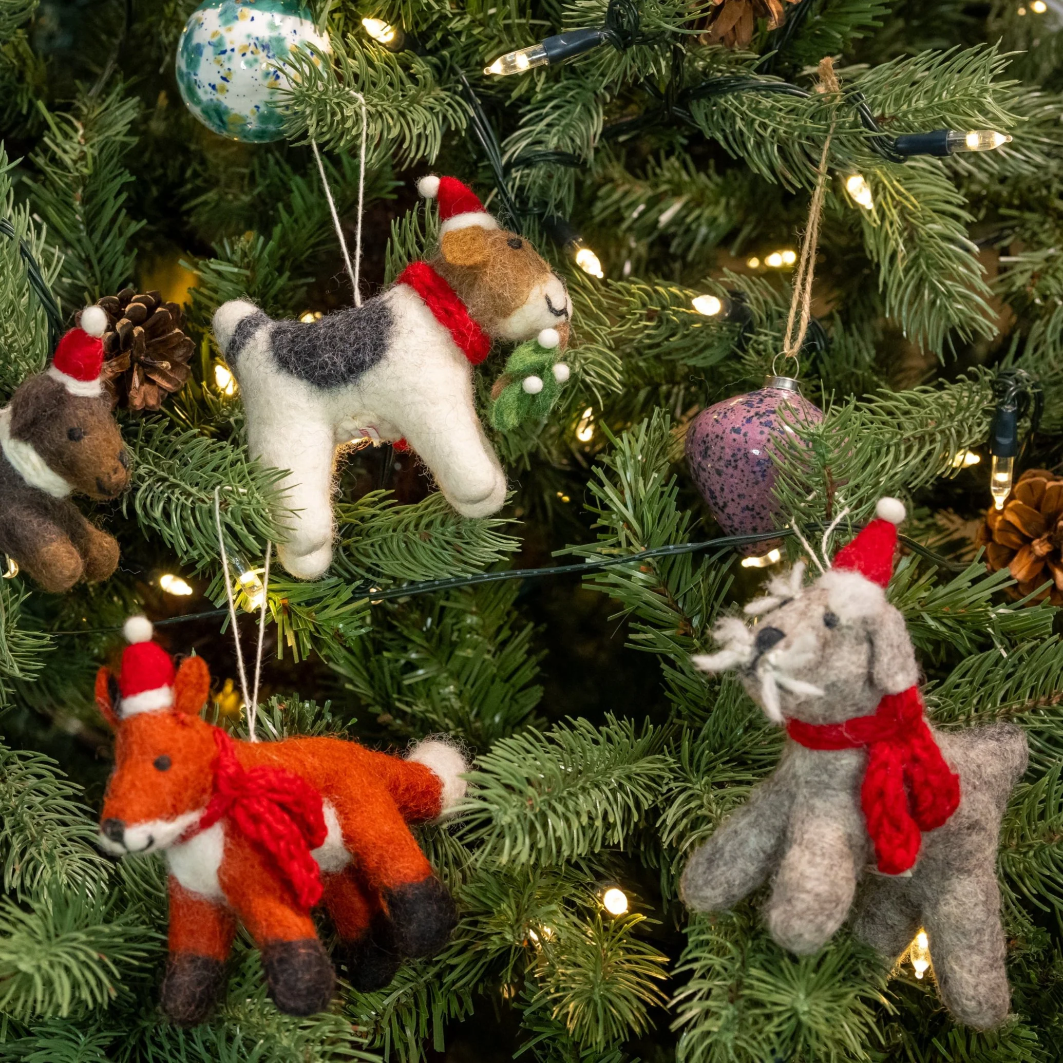 Schnauzer with Hat & Scarf  | Handmade Christmas Decoration - Image 5