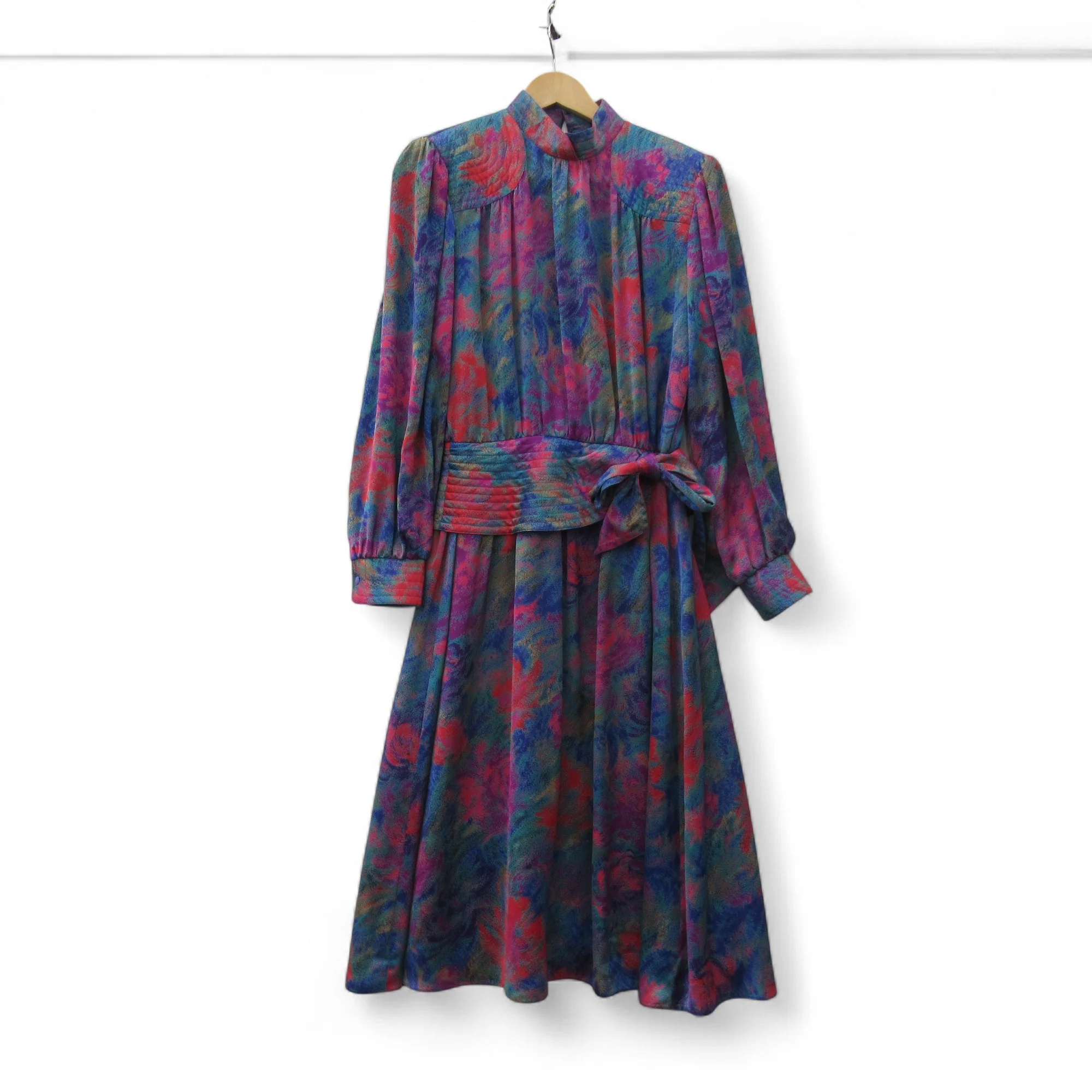 Schoi Vintage 1970s Dress UK 14 Multicoloured Womenswear | Pre-loved