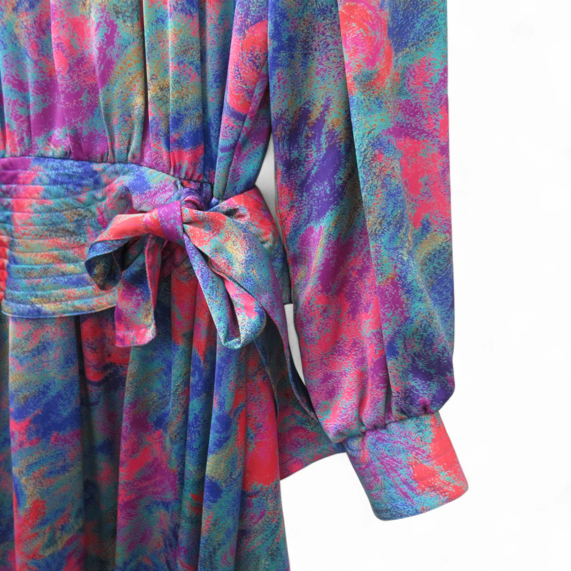 Schoi Vintage 1970s Dress UK 14 Multicoloured Womenswear | Pre-loved - Image 3