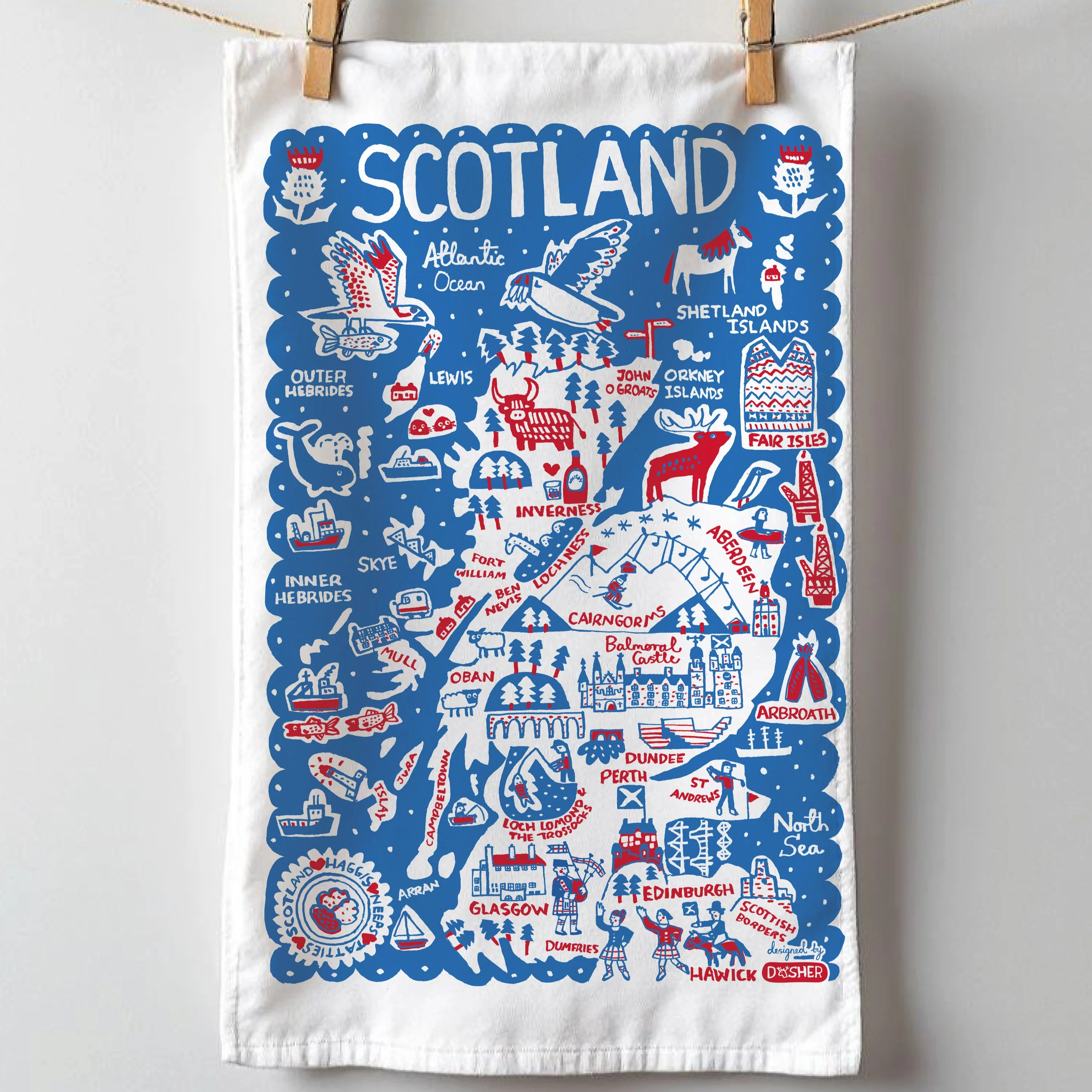 Scotland Julia Gash | Tea towel