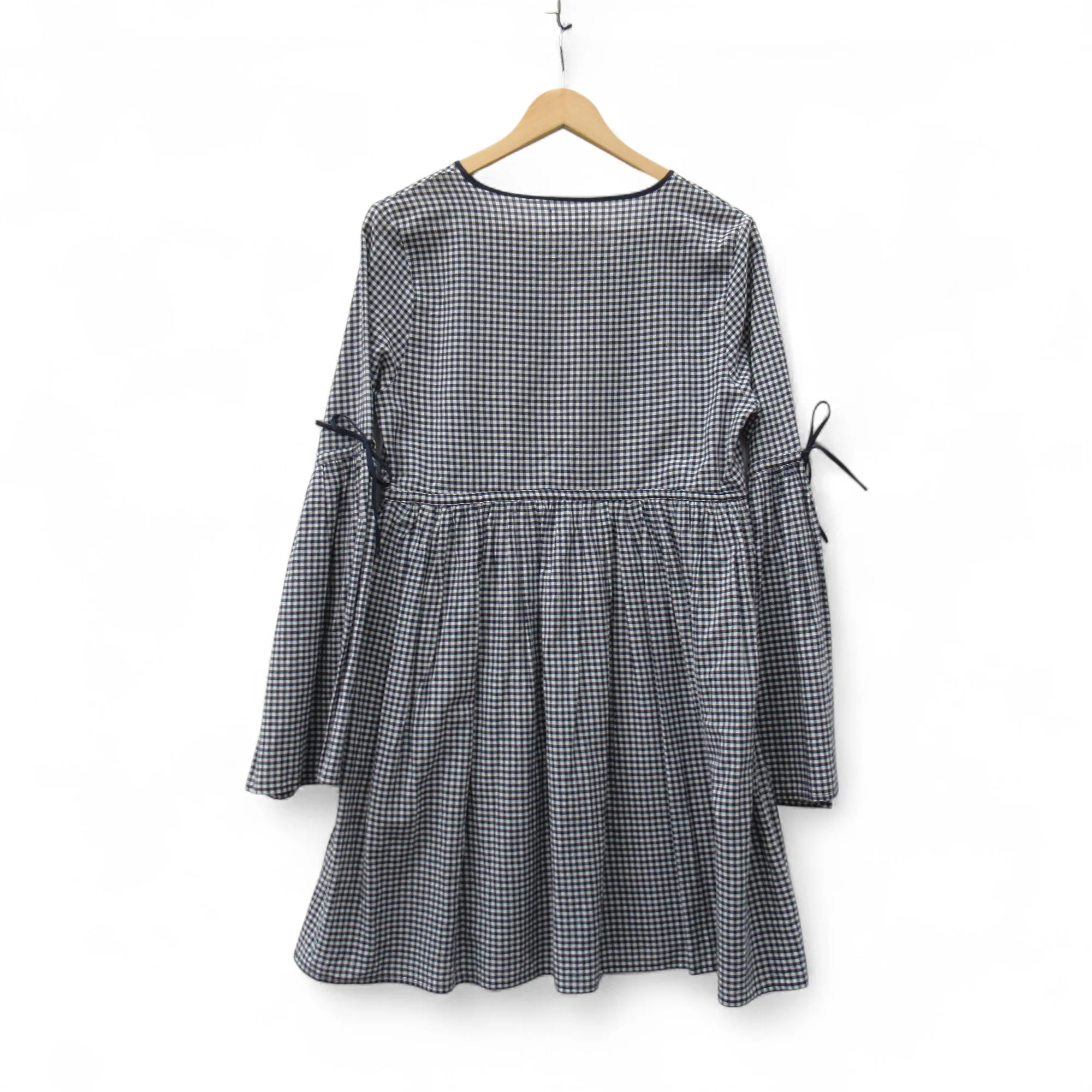 Seed Heritage Gingham Dress UK 10 Navy White Womenswear | Pre-loved - Image 5