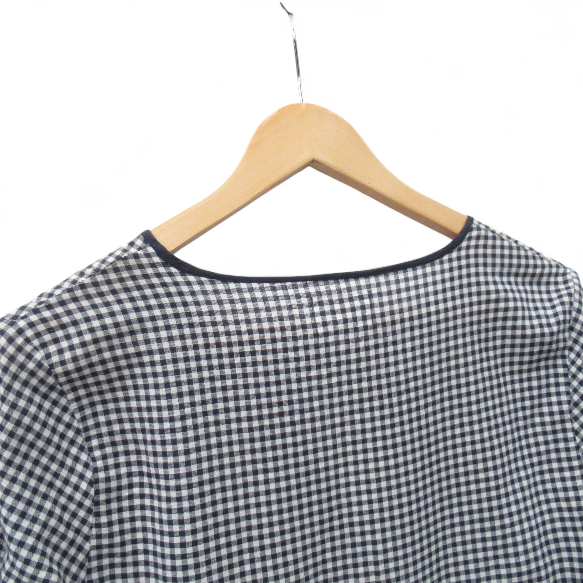 Seed Heritage Gingham Dress UK 10 Navy White Womenswear | Pre-loved - Image 6