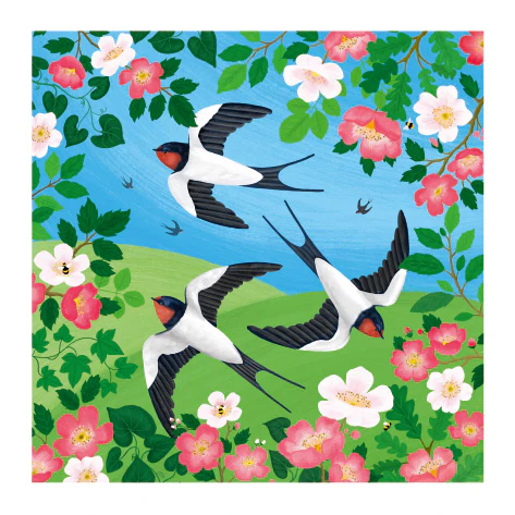 Set of 4 Wildlife illustrated greeting cards | Bex Parkin - Image 8