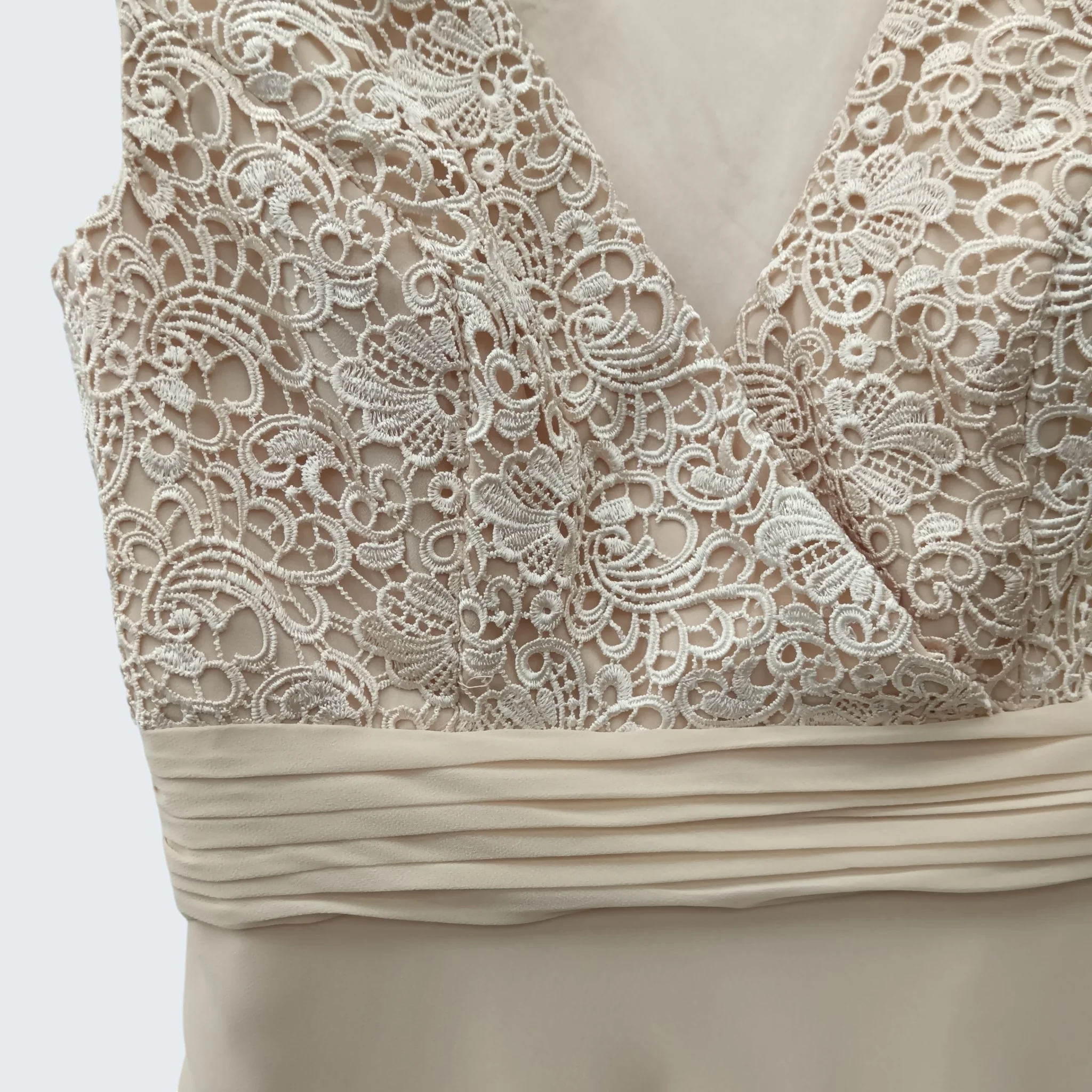 Shubette  Mother Of Bride Outfit Gold Dress With Matching Jacket  UK 10 - Womenswear | Pre-loved - Image 4