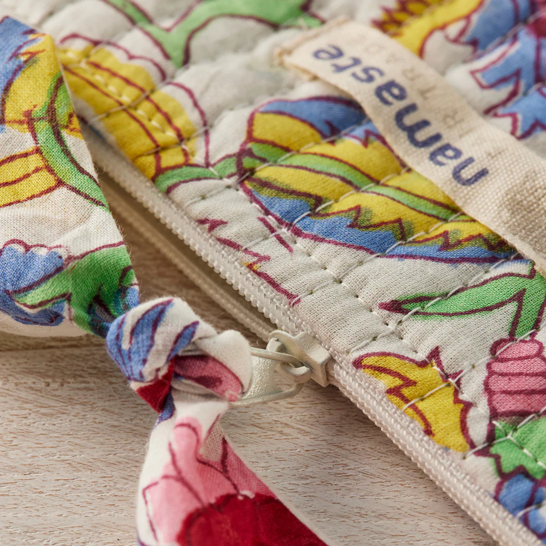 Shvanthi Block Print Pouch | Namaste - Image 3