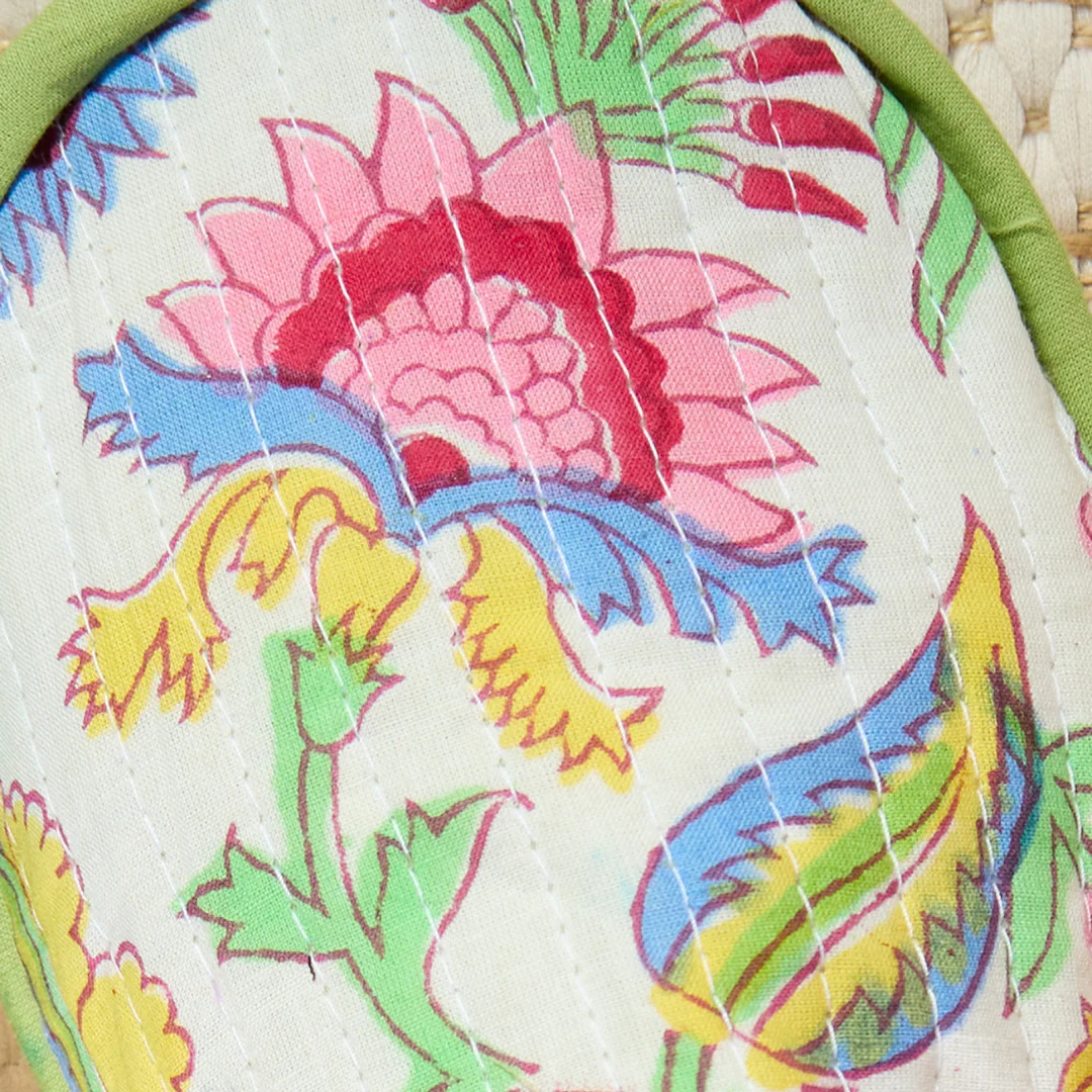 Shvanthi Block Print Slippers | Namaste - Image 2