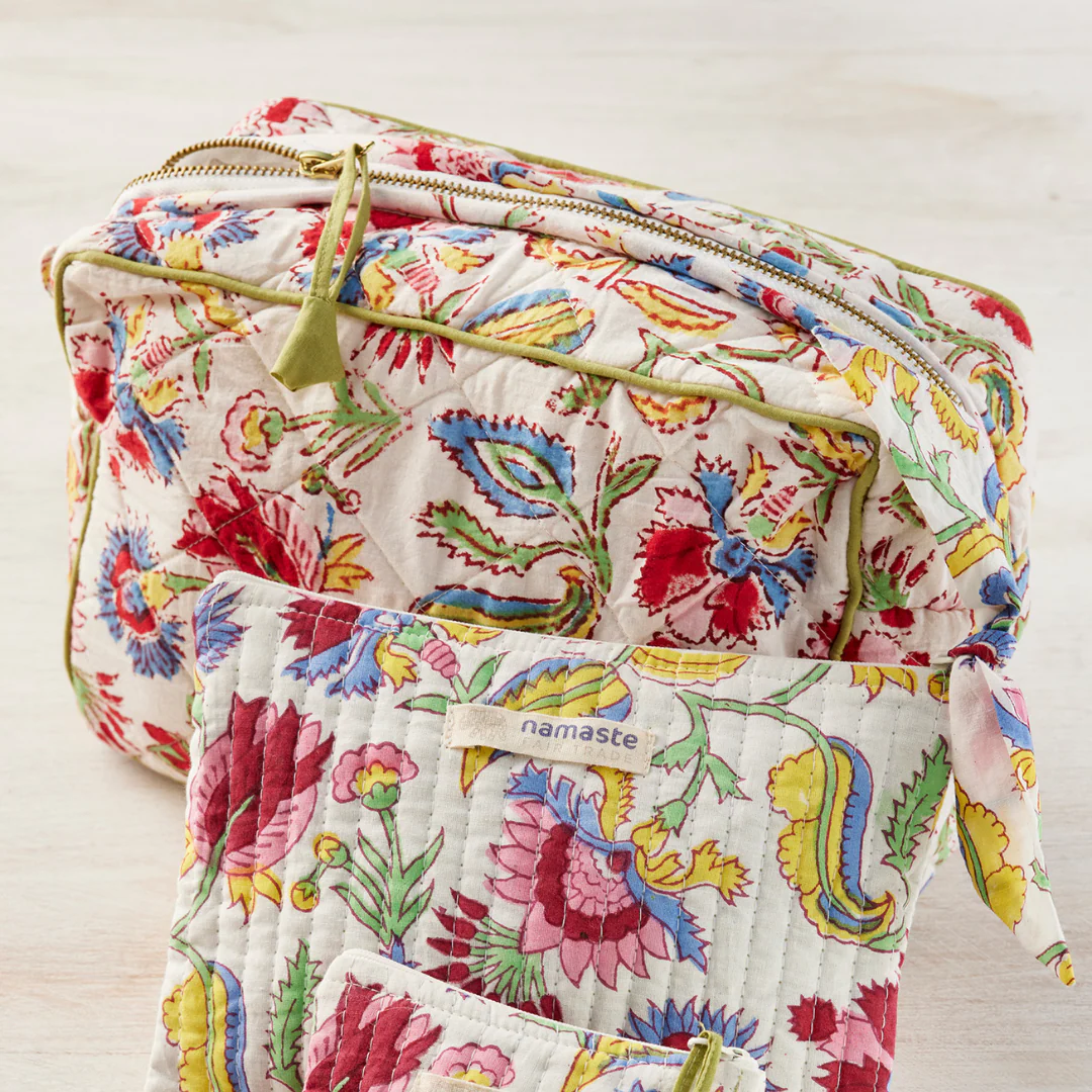 Shvanthi Block Print Wash Bag | Namaste - Image 2