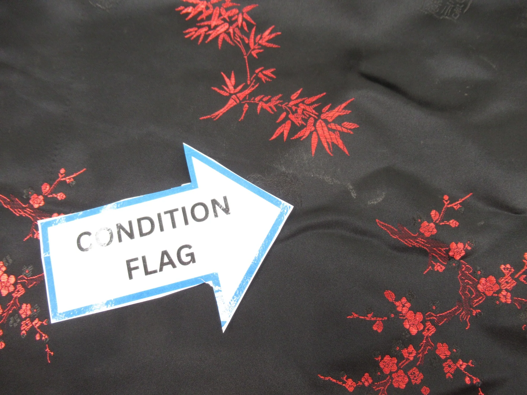 Silkwear UK 12 Black Red Oriental Dress Kimono Womenswear | Preloved - Image 5