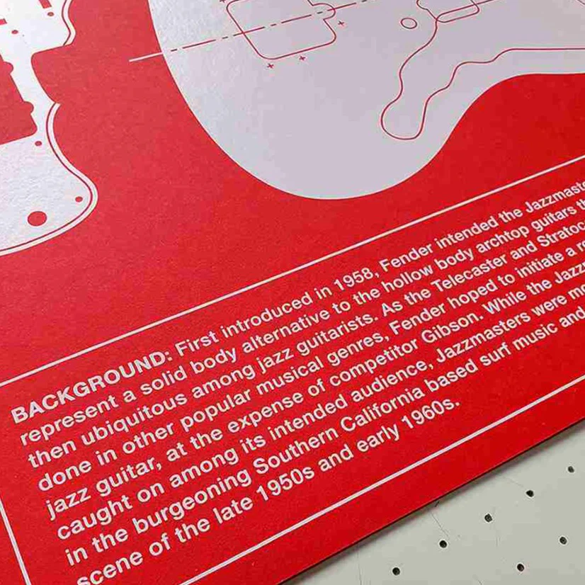 Fender Jazzmaster Guitar | Print - Image 5