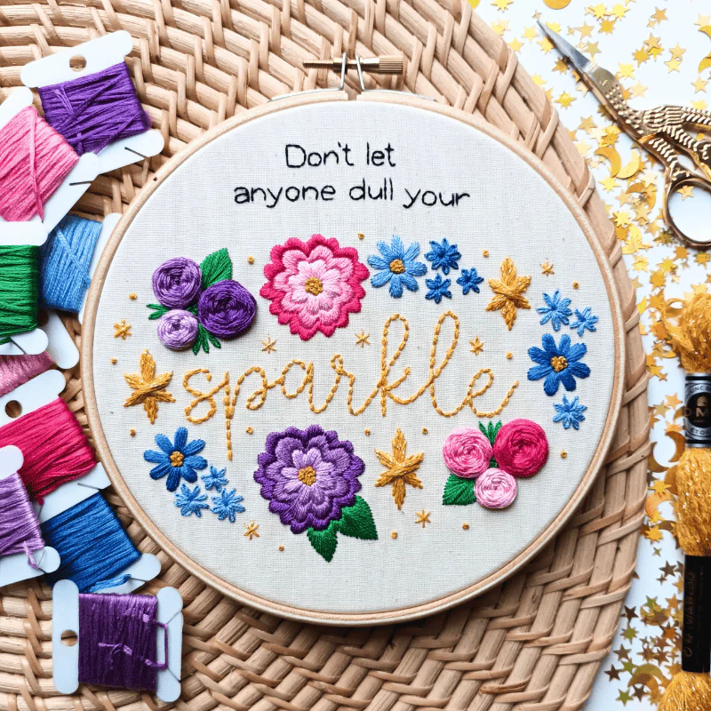 Sparkle | DIY Embroidery Kit | EmBeaRoidery - Image 3