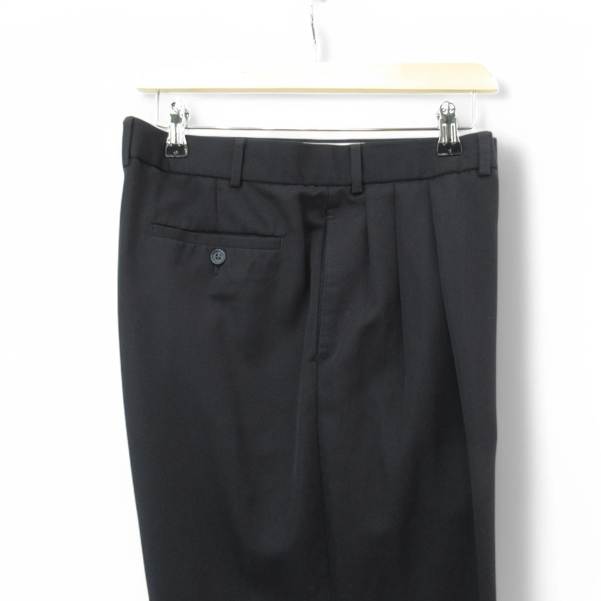 St Michael Vintage Trousers Navy W36" L31" Menswear | Pre-loved - Image 4