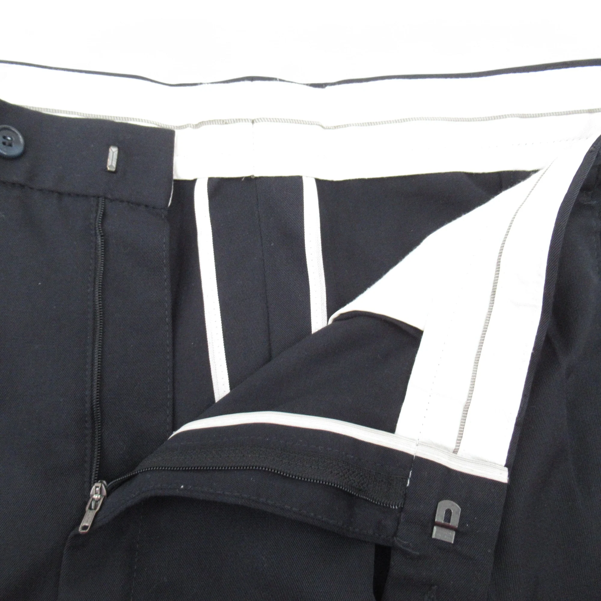St Michael Vintage Trousers Navy W36" L31" Menswear | Pre-loved - Image 6