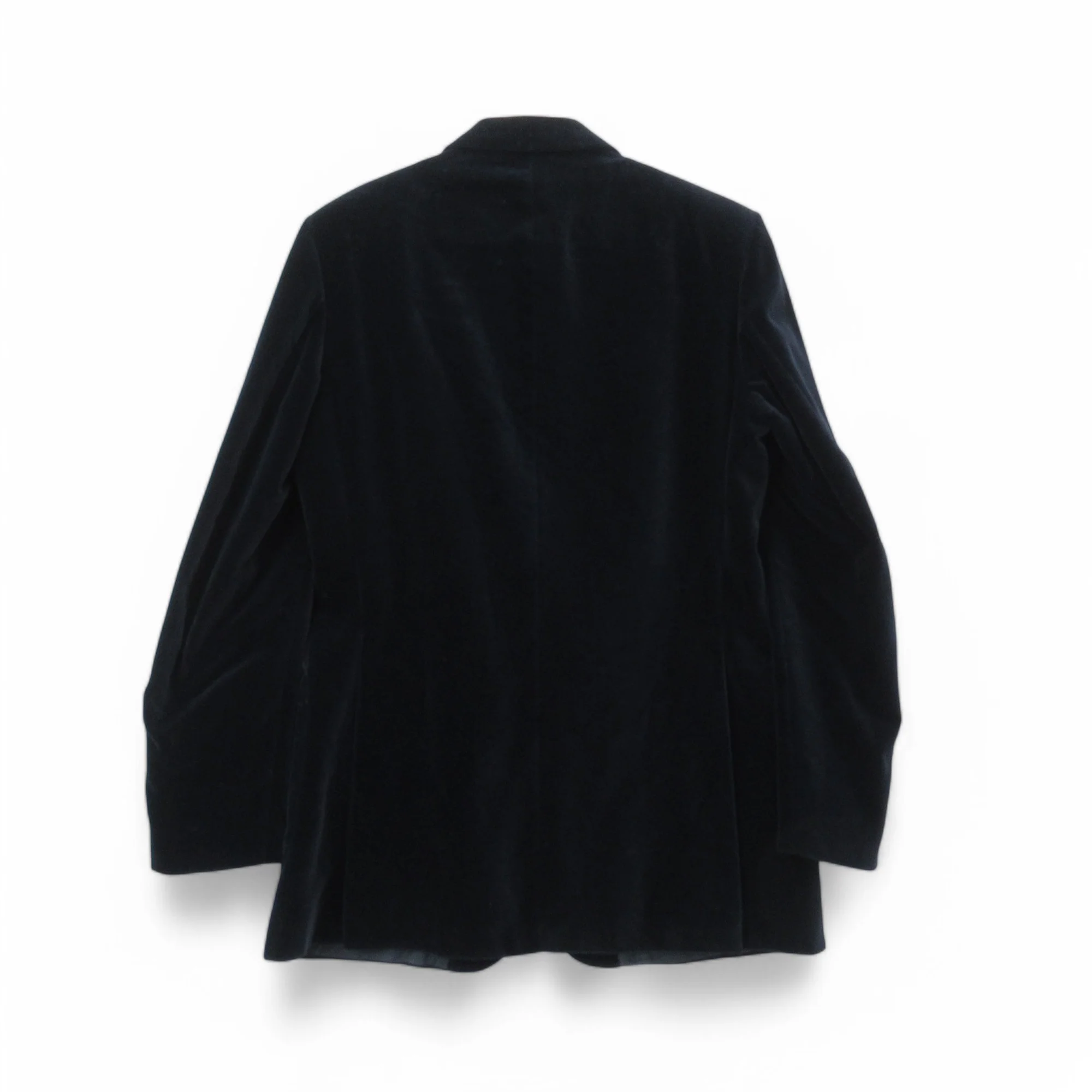St Michael Vintage Velvet Blazer Navy 41-42 Menswear | Pre-loved - Image 4