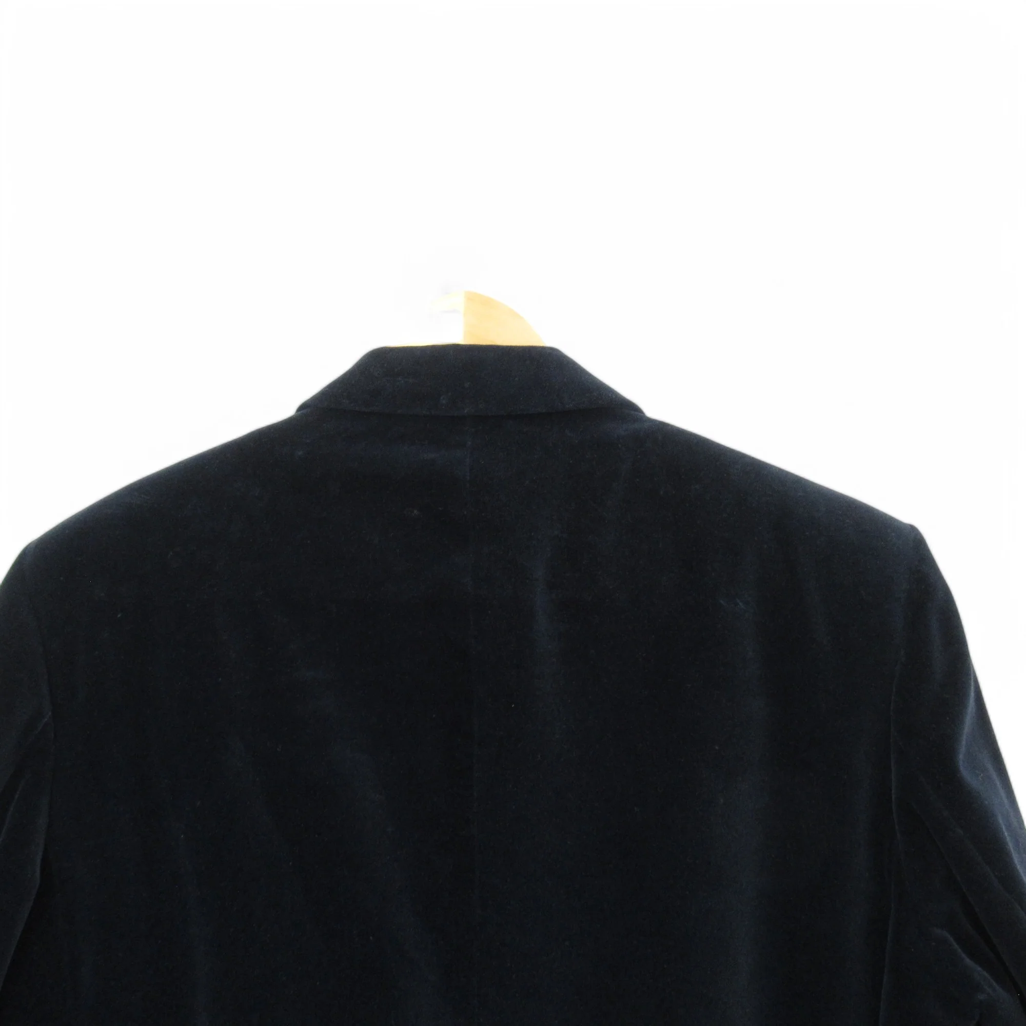 St Michael Vintage Velvet Blazer Navy 41-42 Menswear | Pre-loved - Image 5