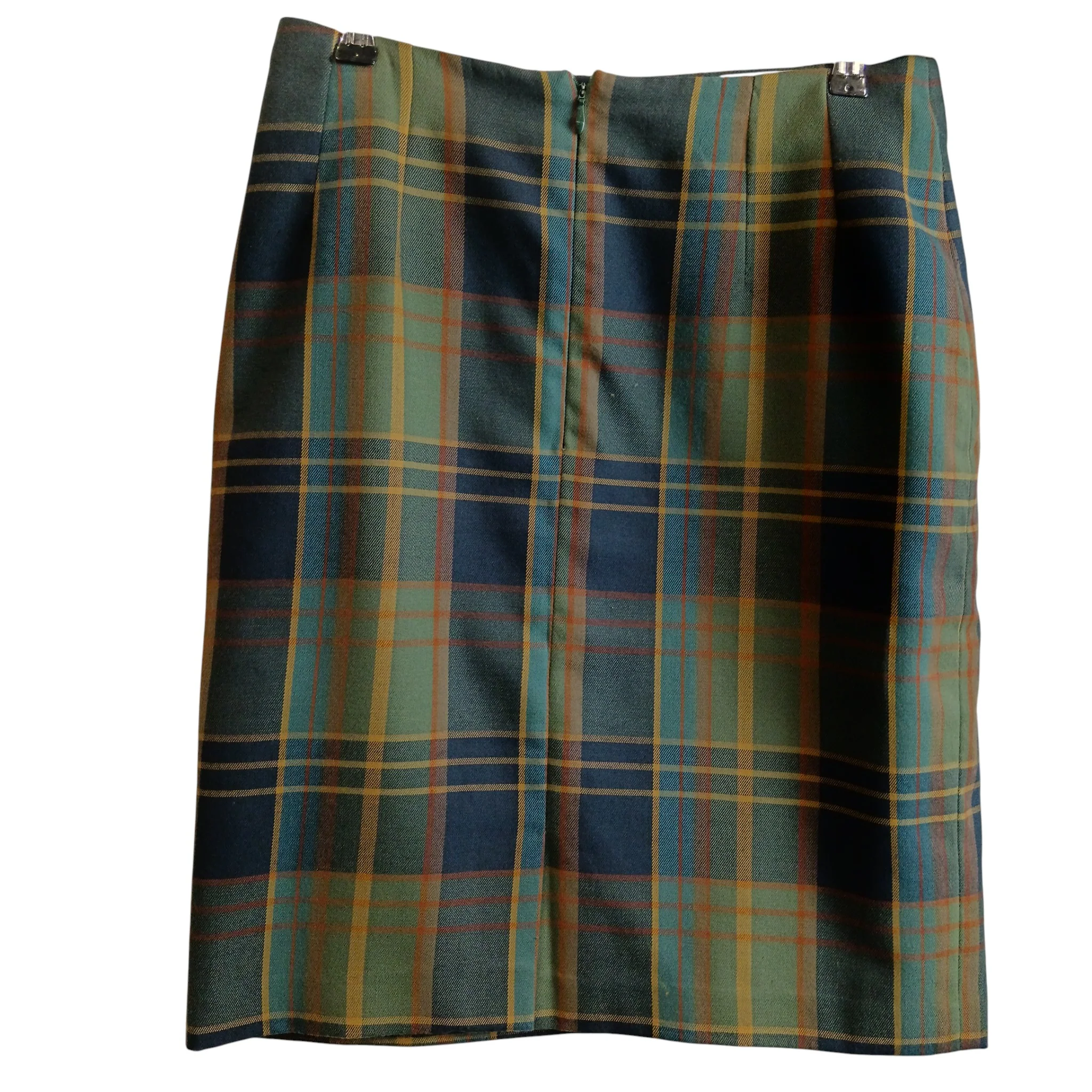 St- Roma Green Checked Knee Length Women's Skirt UK 14 -  Womenswear | Pre-loved - Image 2