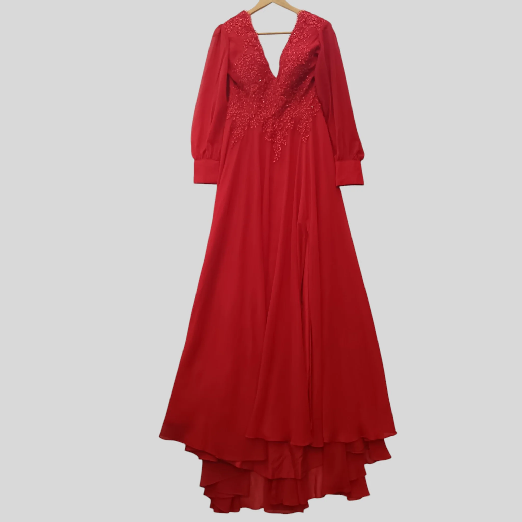 Stacees Red Ladies Special Occasion Long Bridesmaid Dress UK M - Tags On - Womenswear | Pre-loved