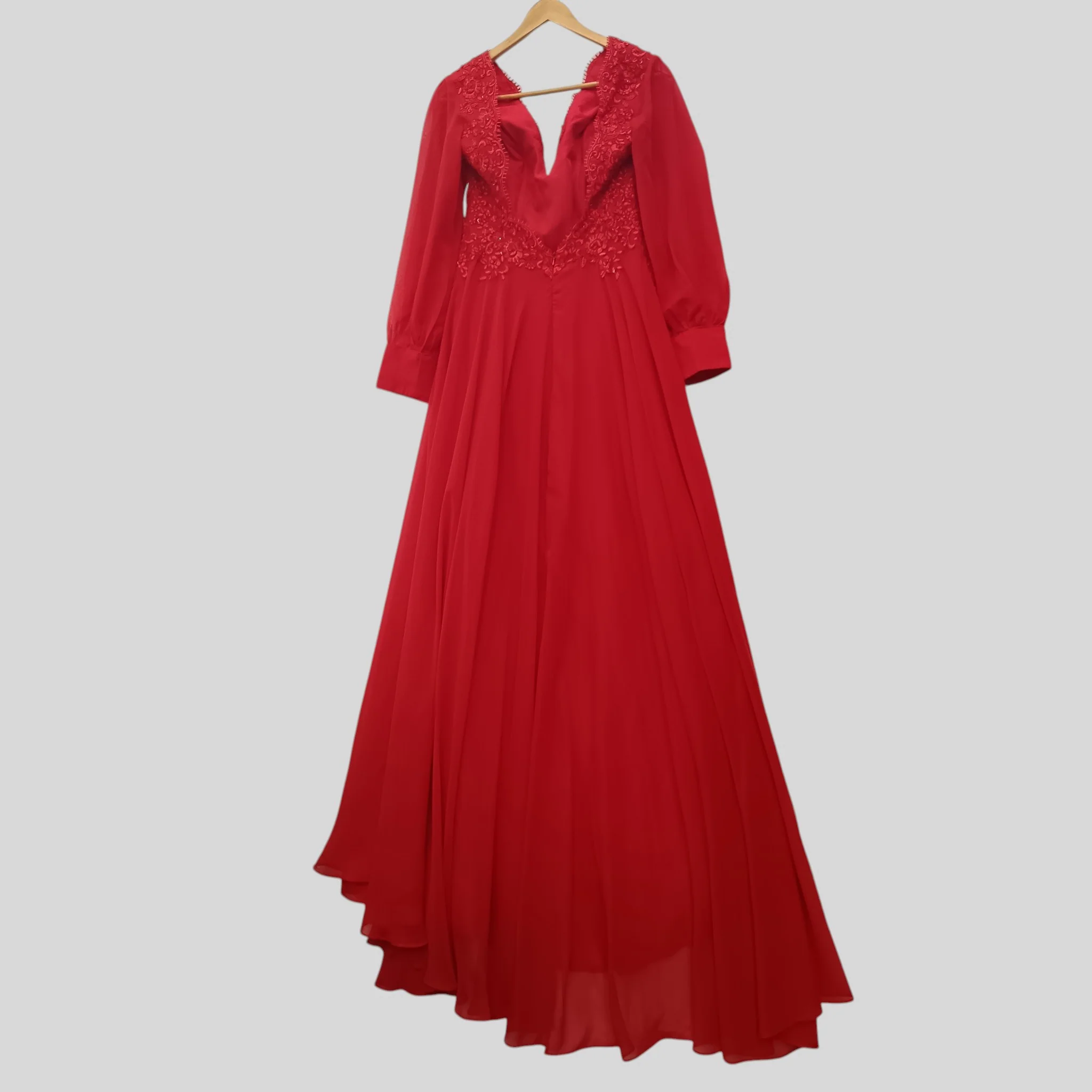 Stacees Red Ladies Special Occasion Long Bridesmaid Dress UK M - Tags On - Womenswear | Pre-loved - Image 2