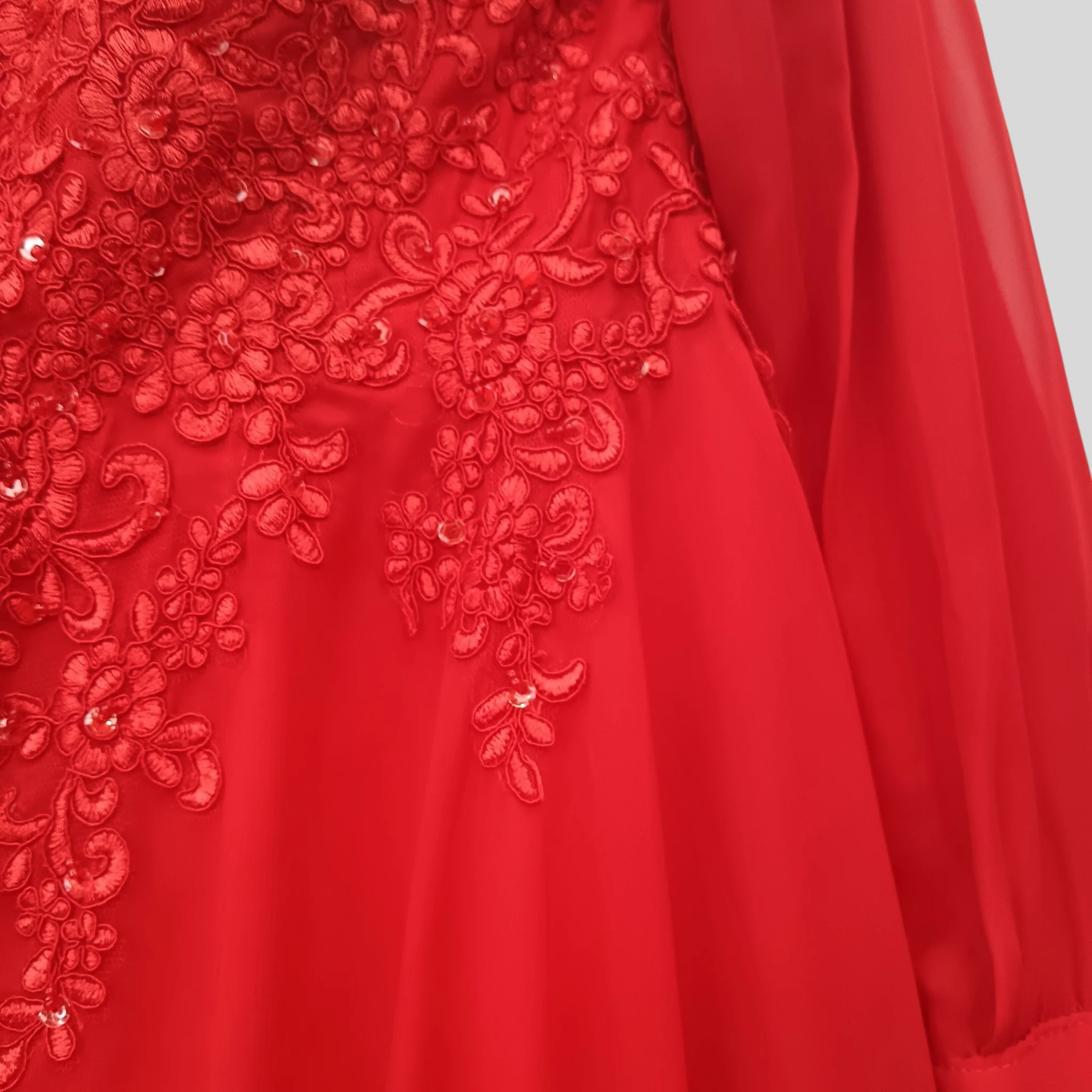 Stacees Red Ladies Special Occasion Long Bridesmaid Dress UK M - Tags On - Womenswear | Pre-loved - Image 4
