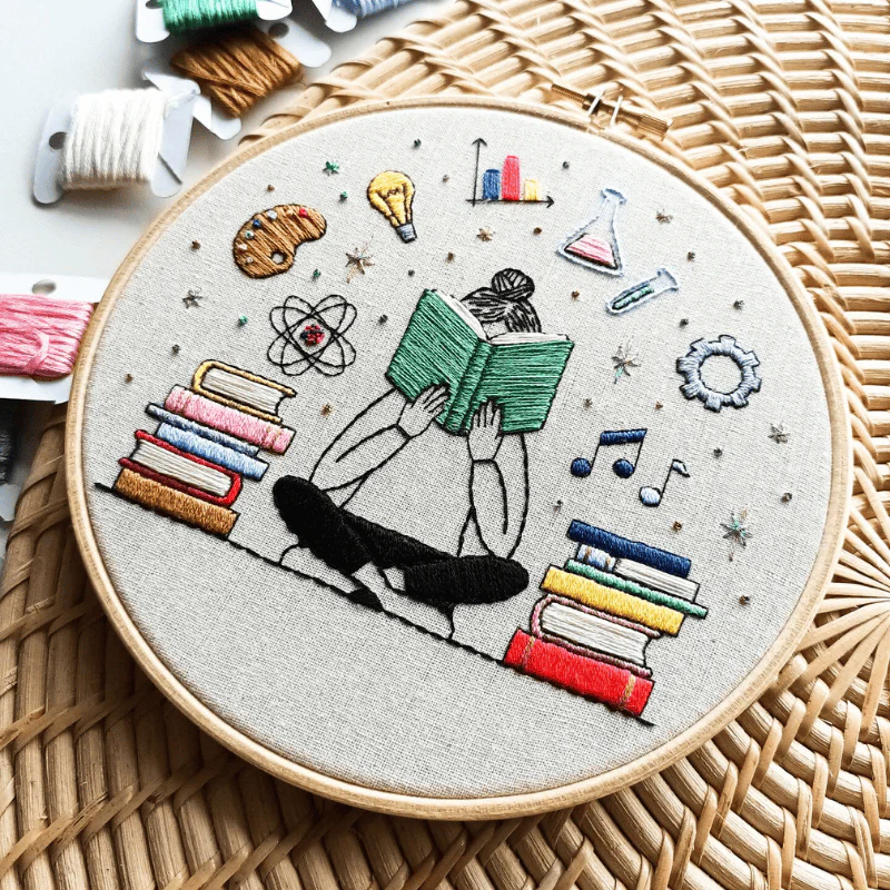 Stay Curious | DIY Embroidery Kit | EmBeaRoidery - Image 3