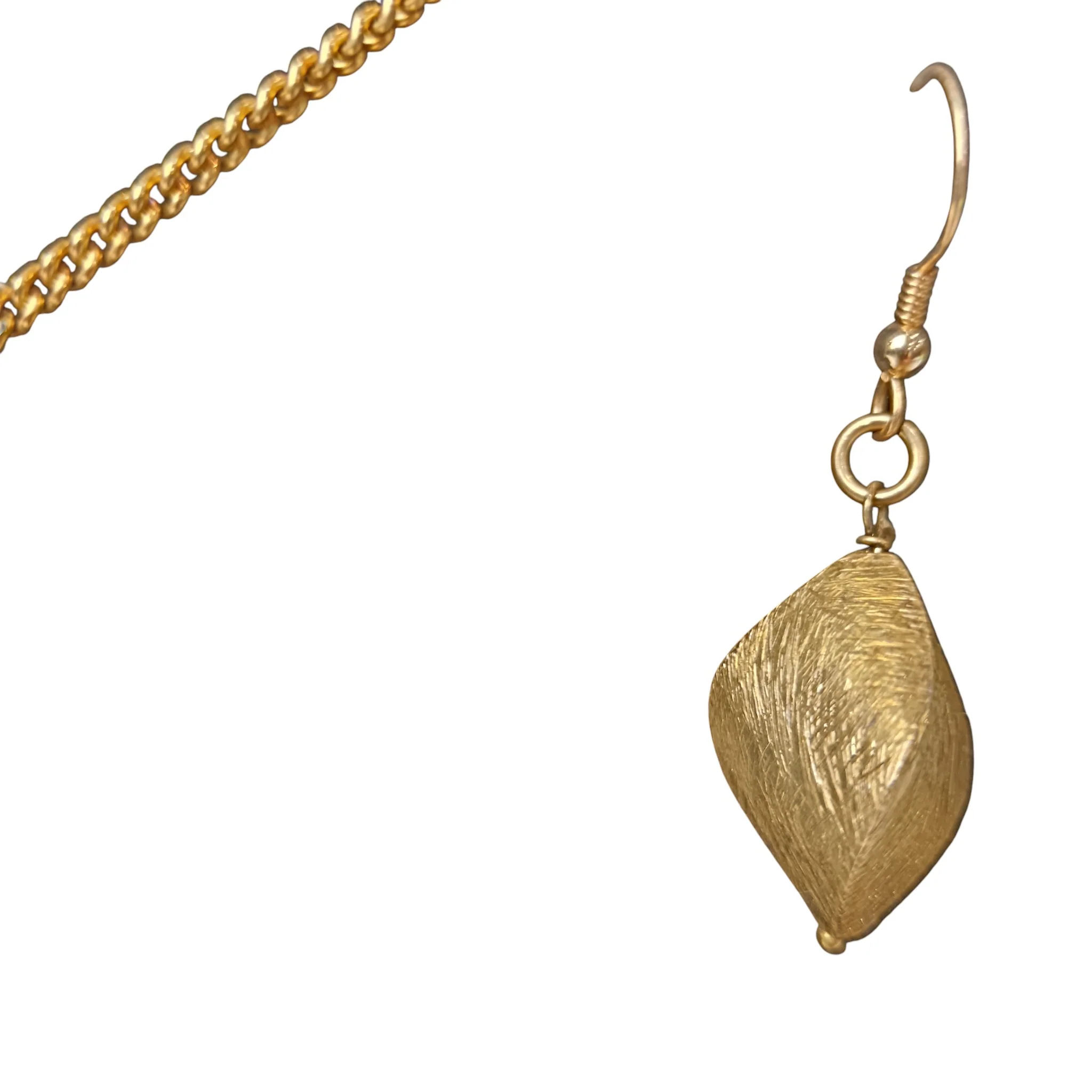 Sterling Silver Gold Plated Earrings and Necklace Set - Boxed - Womenswear | Preloved - Image 5