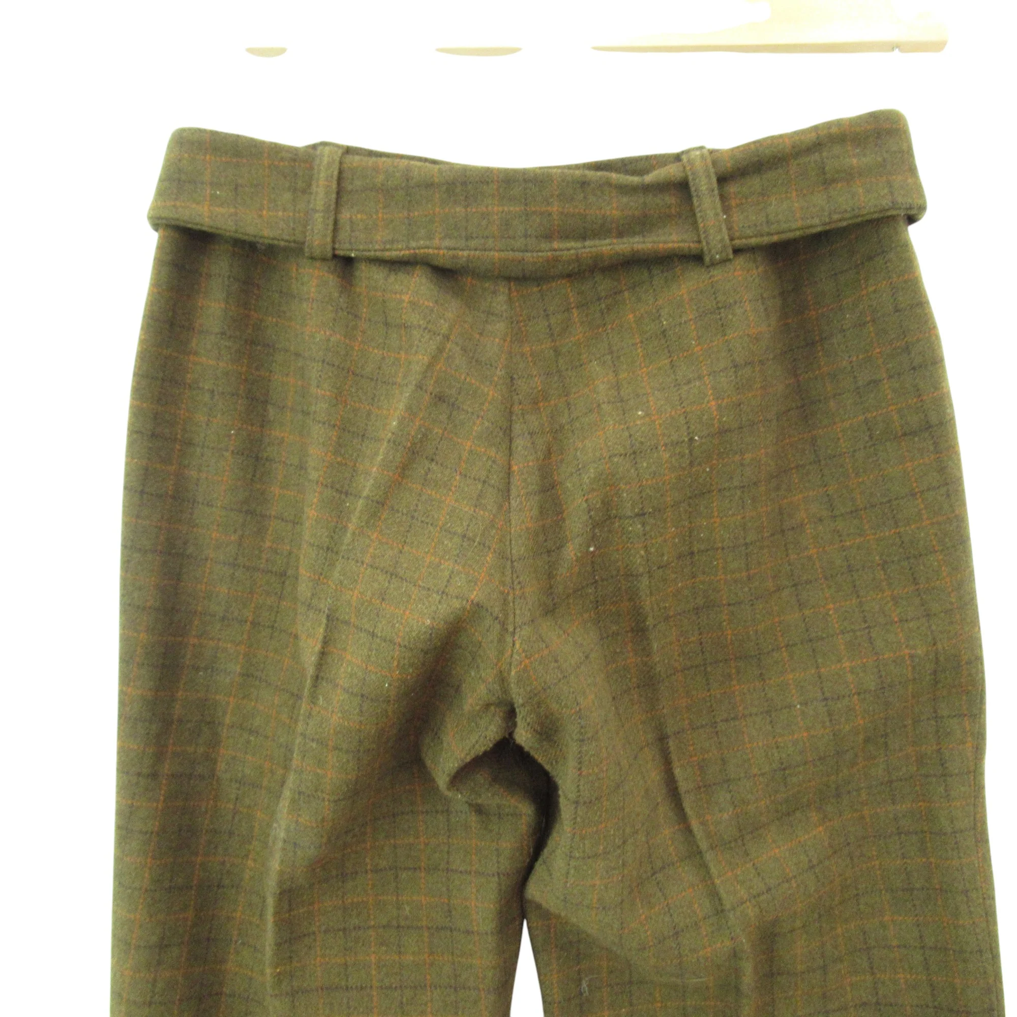 Stroms Vintage Trousers UK 10 Brown Check Womenswear | Pre-loved - Image 4