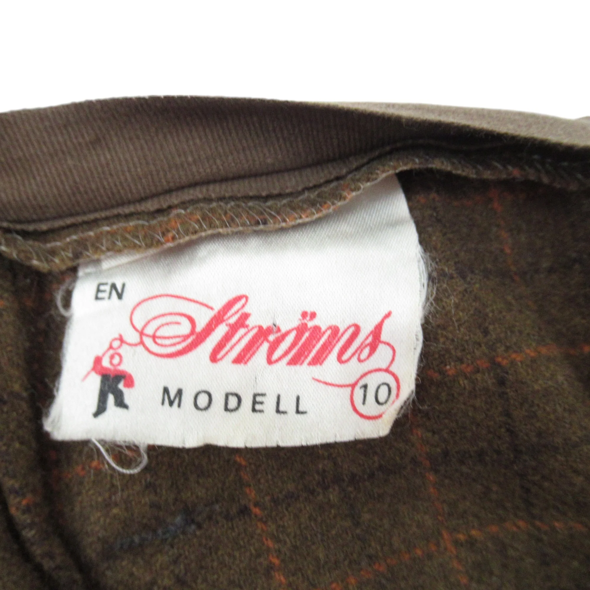 Stroms Vintage Trousers UK 10 Brown Check Womenswear | Pre-loved - Image 5